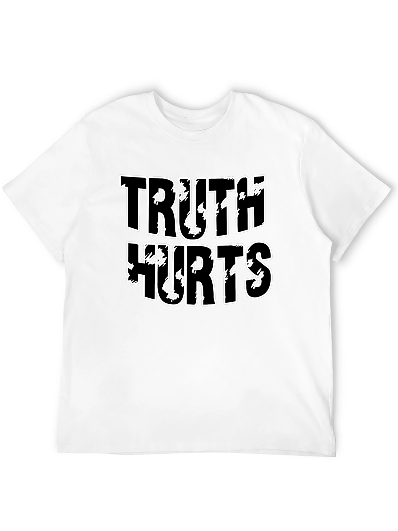 Black Truth Hurts Graphic Tee - Casual Mens T-Shirt view 12