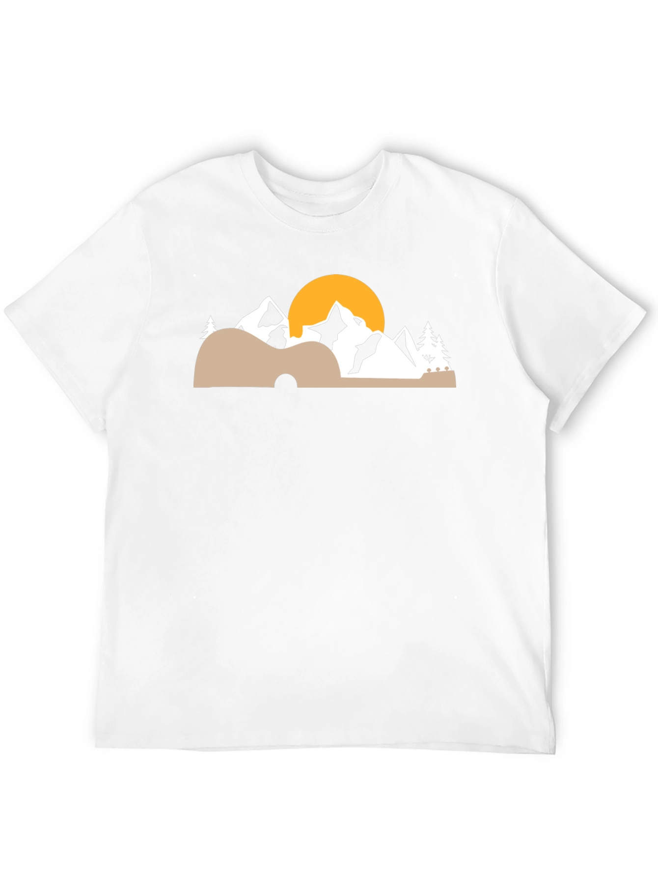 Black Mountain Sunset Graphic Tee - Nature Lover's T-Shirt view 12