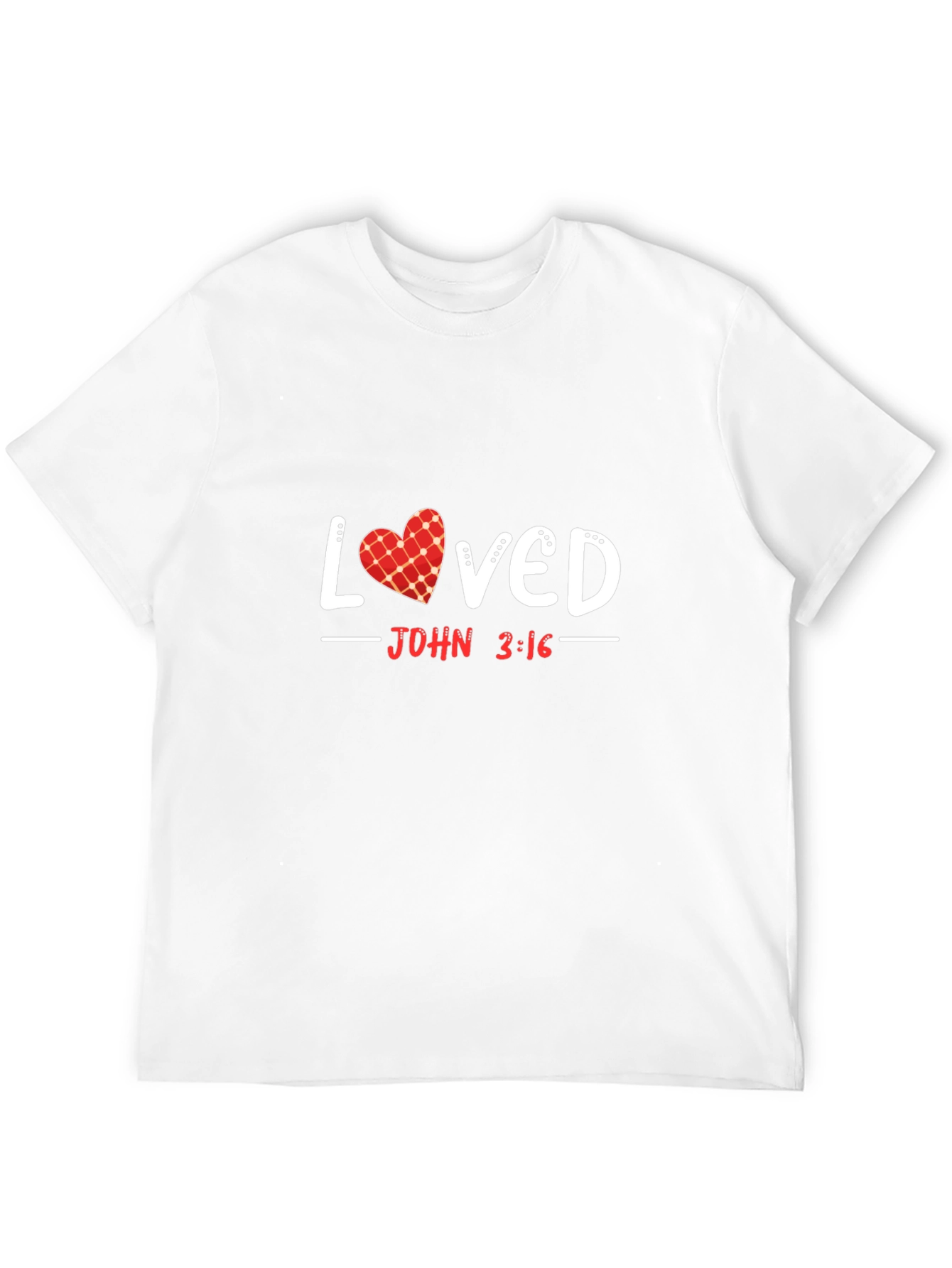 Black Loved John 3:16 Graphic T-Shirt view 12