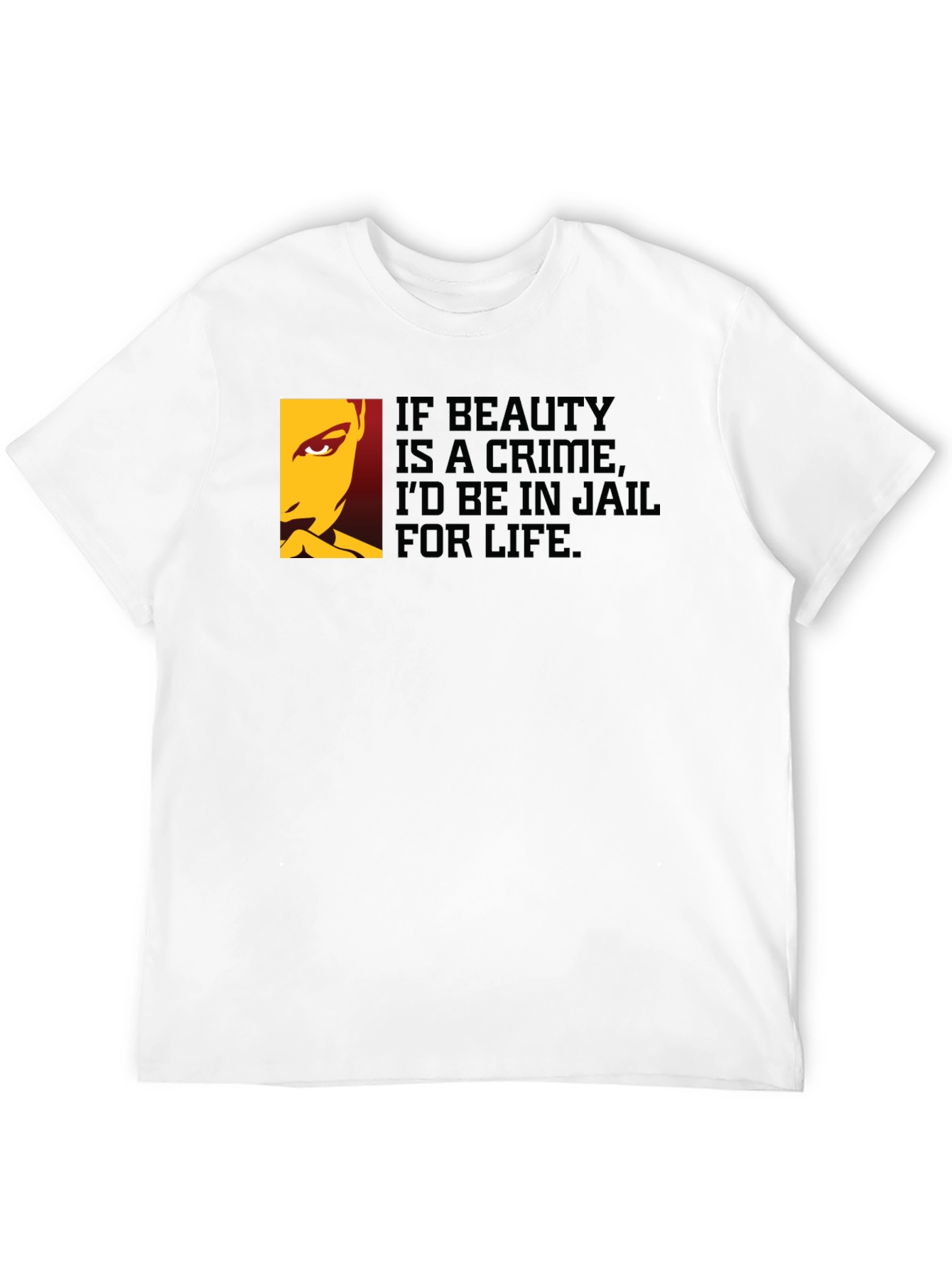 Black Beauty Crime Graphic Tee - Jail for Life Funny T-Shirt view 12