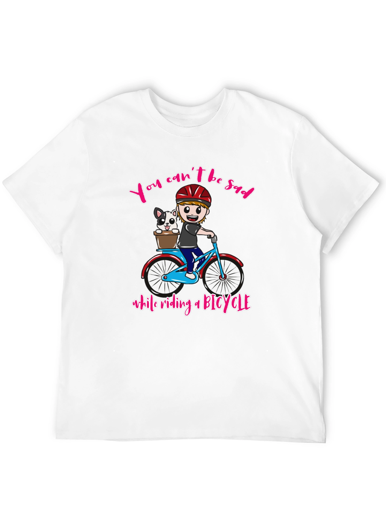 Black Funny Bicycle Rider T-Shirt view 12