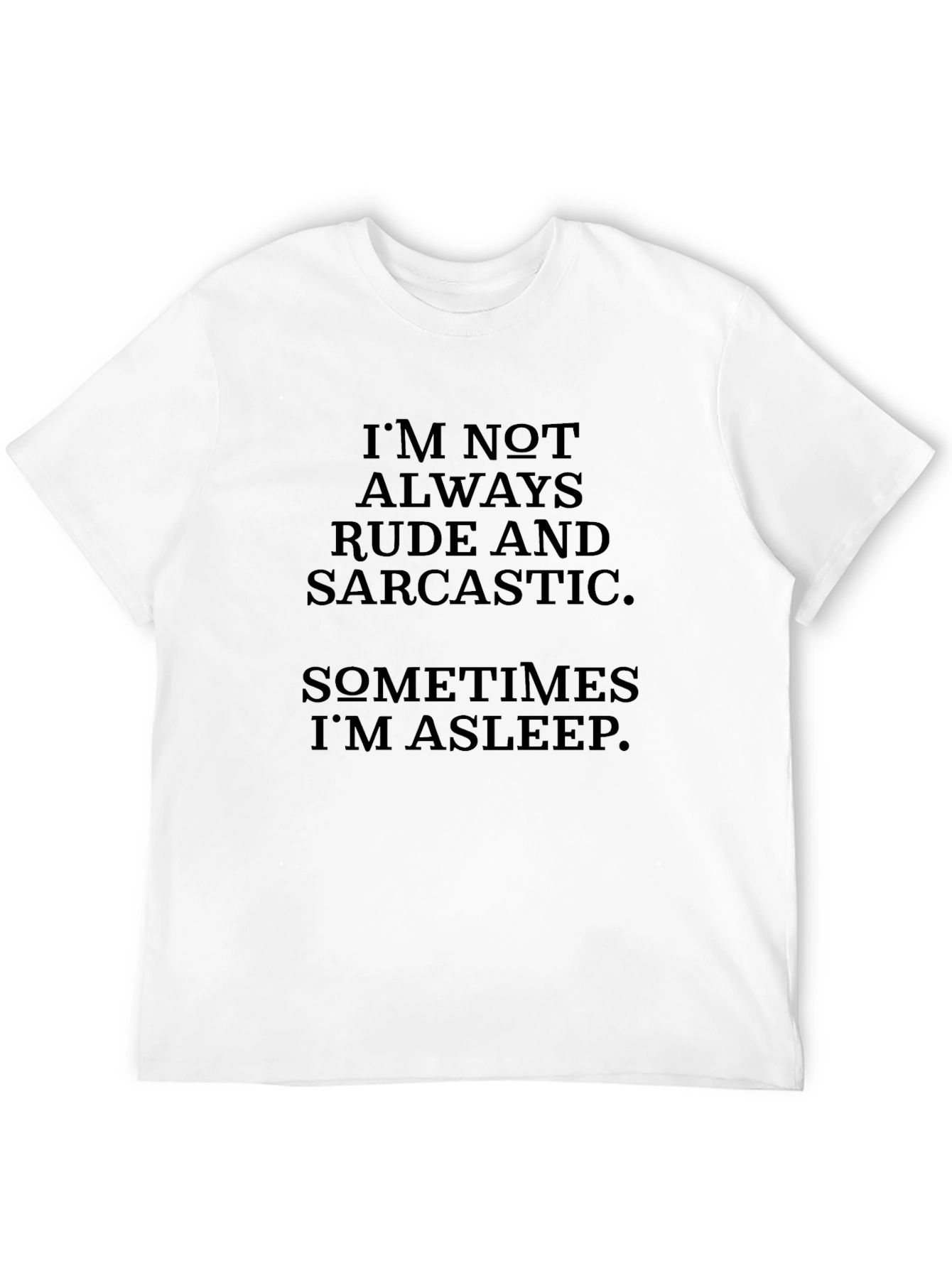 Black Funny Sarcastic Humor Black T-Shirt view 12