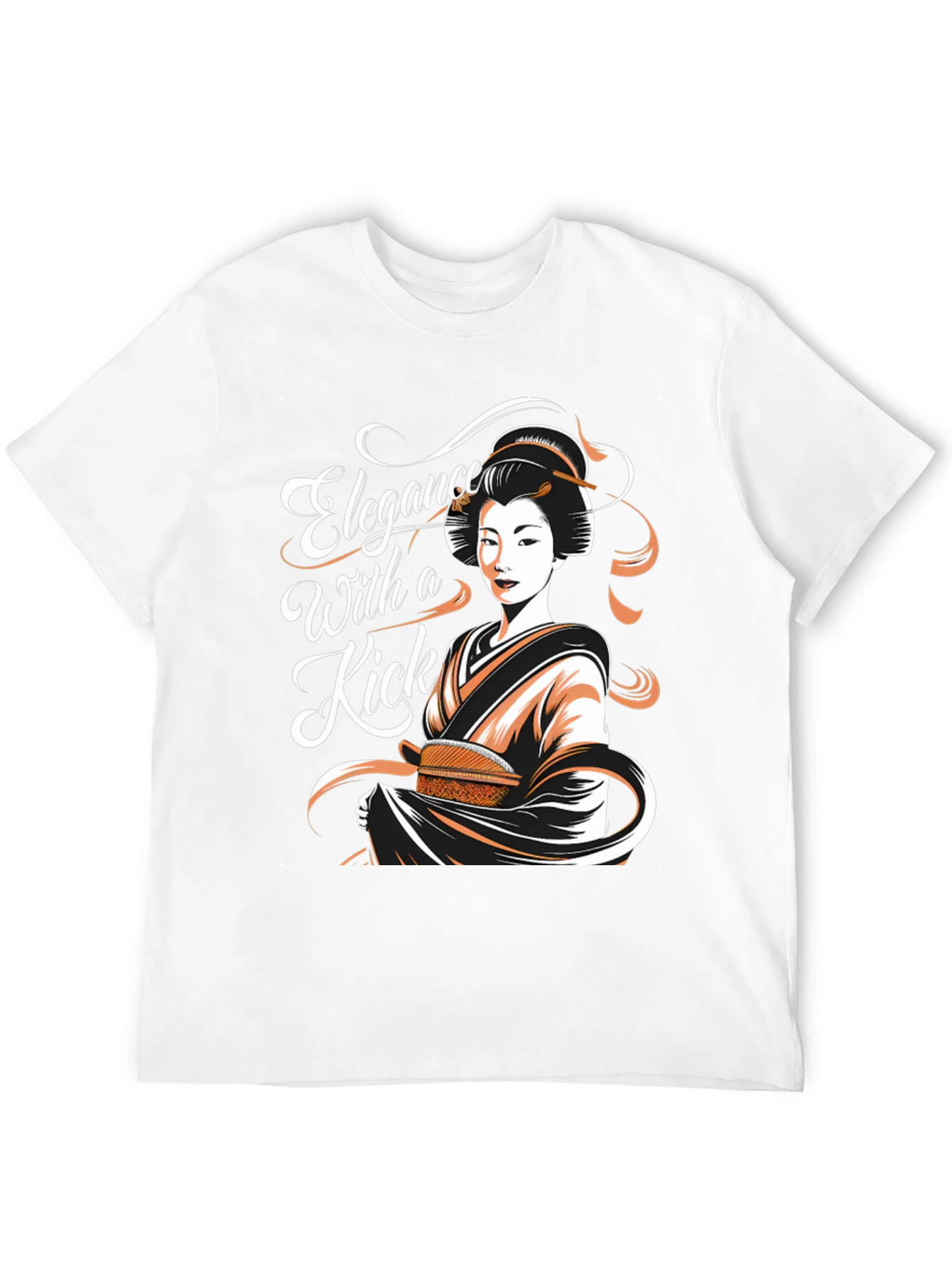 Black Elegance With a Kick Graphic Tee view 12