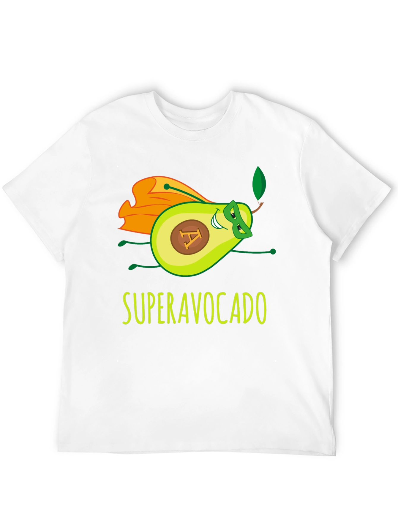 Black Super Avocado Funny Graphic Tee view 12