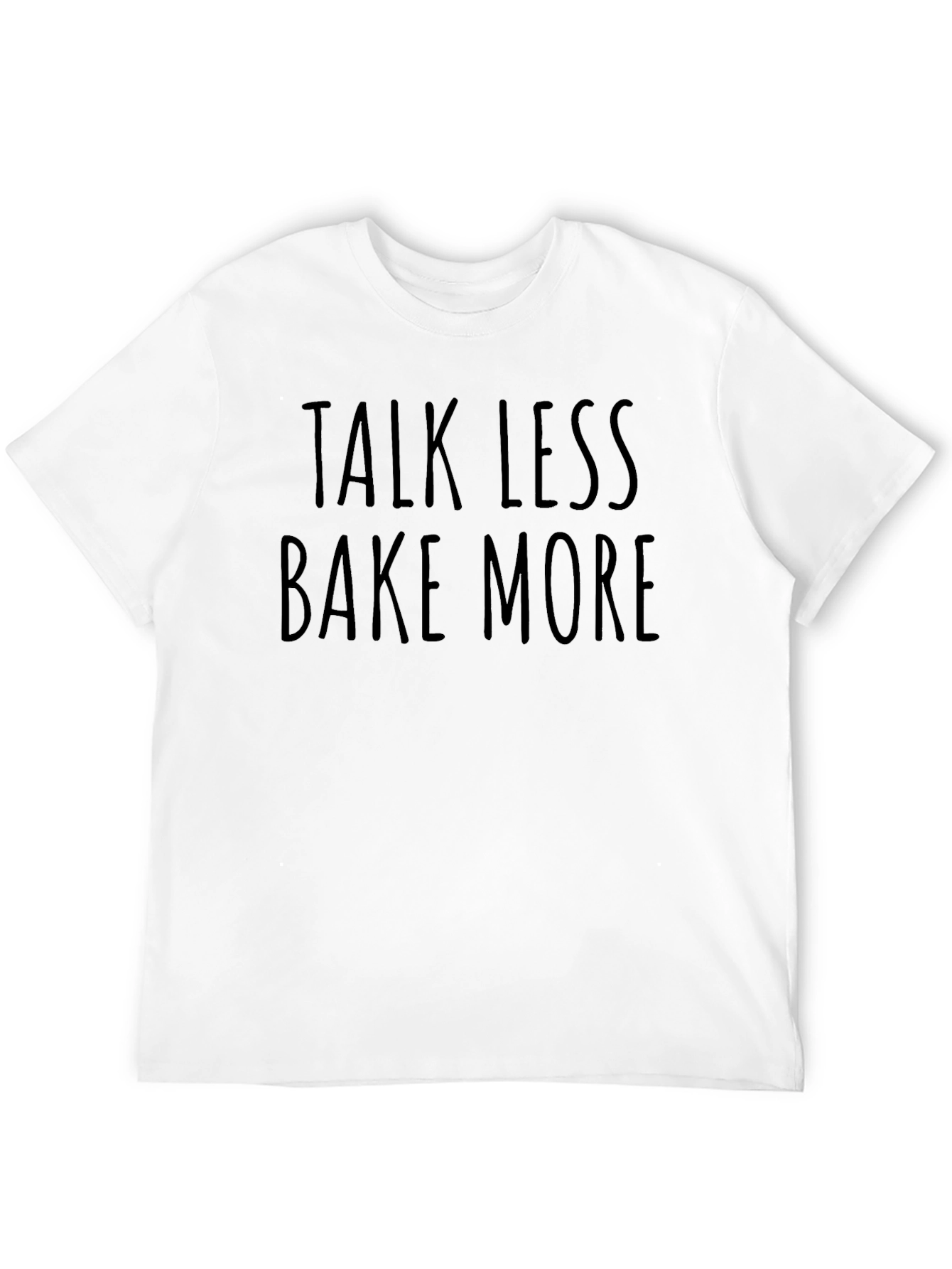 Black Talk Less Bake More T-Shirt view 12