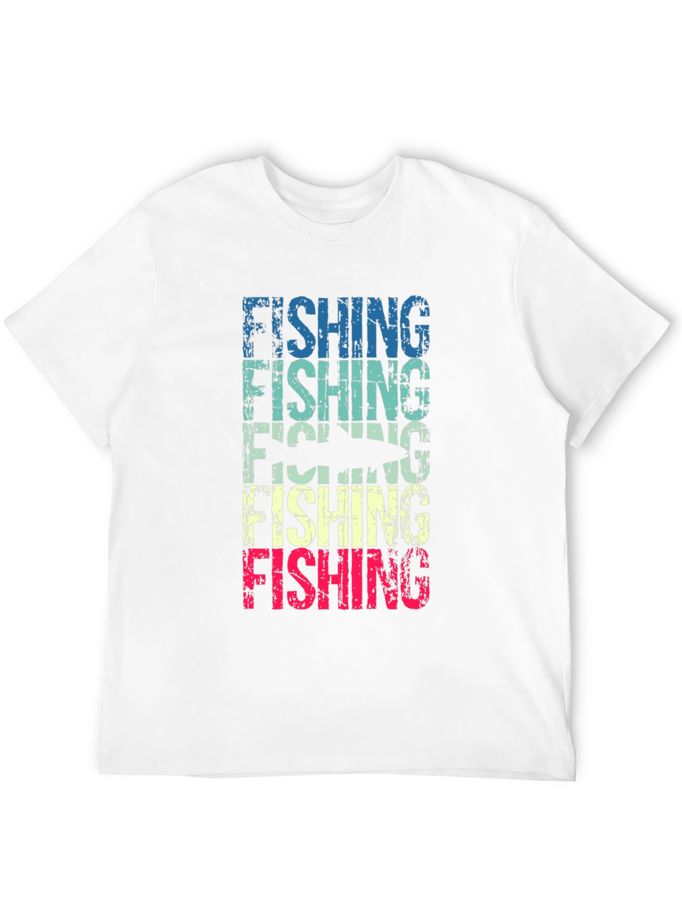 Black Retro Fishing T-Shirt view 12