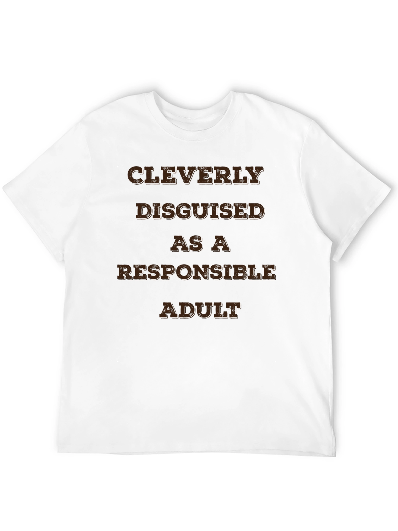 Black Cleverly Disguised Responsible Adult Graphic T-Shirt view 12