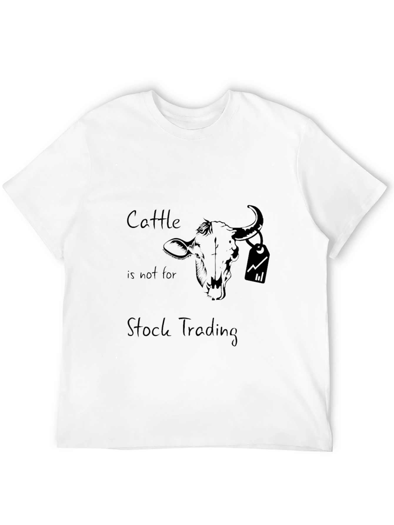 Black Cattle Stock Trading Humor Tee view 12