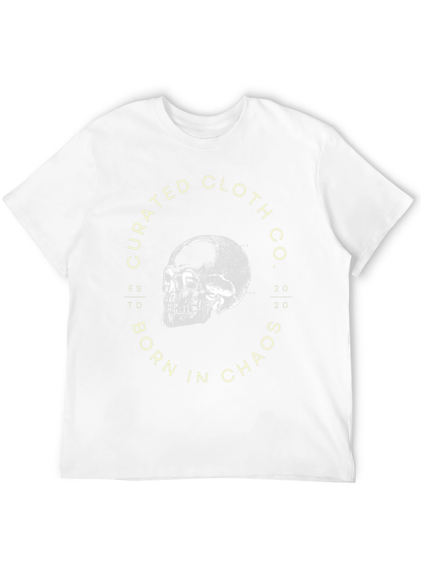 Black Curated Cloth Co. Skull Graphic Tee - Black view 12