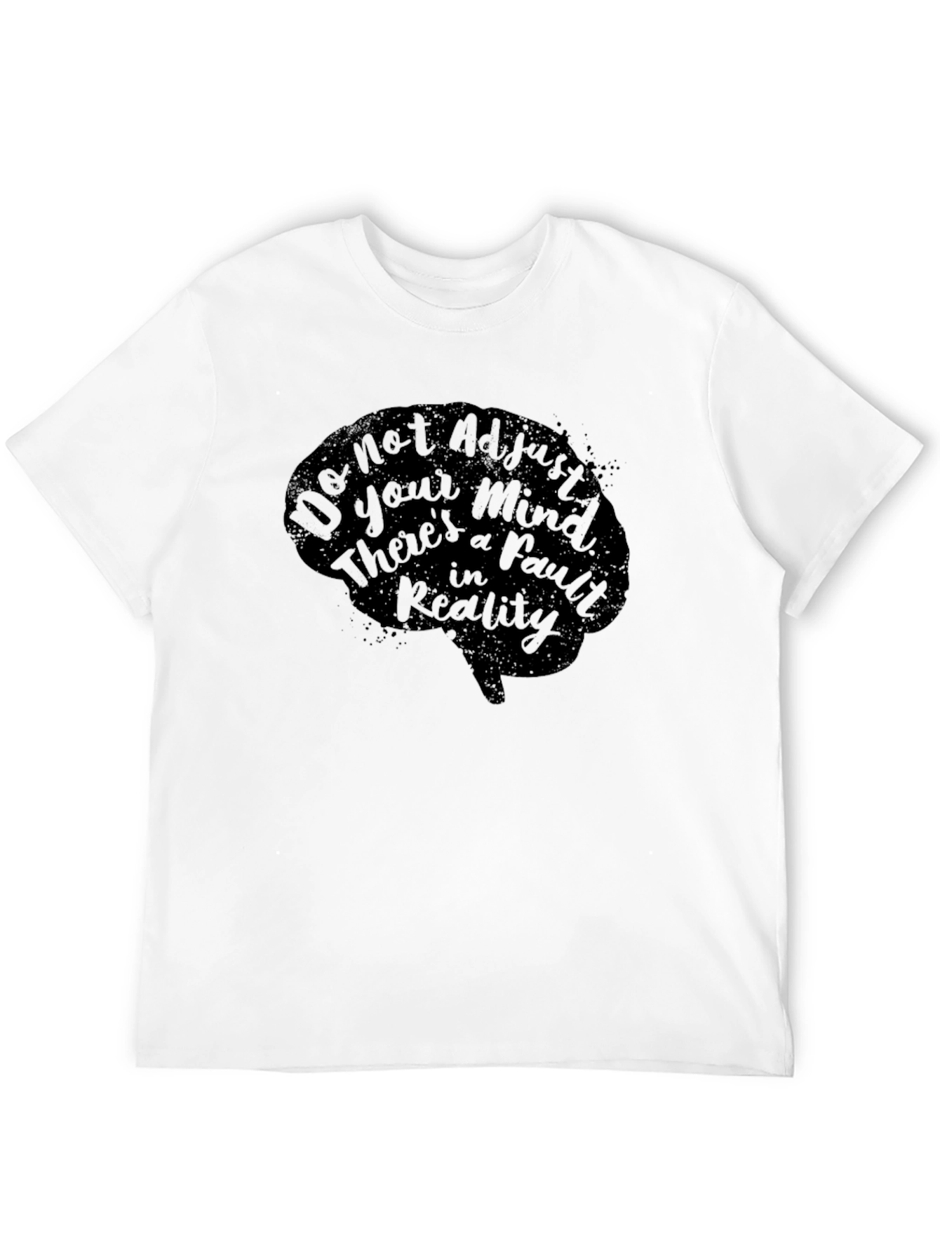 Black Mind Fault T-Shirt - Dark Humor Graphic Tee view 12