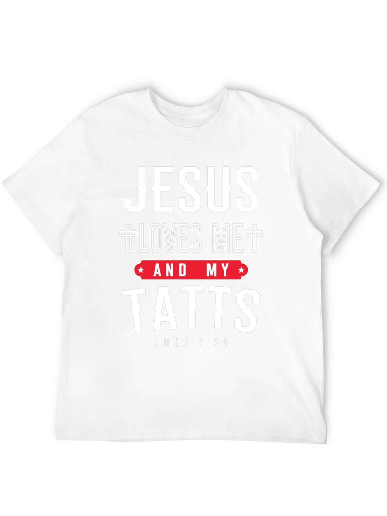 Black Jesus Loves Me and My Tatts T-Shirt view 12
