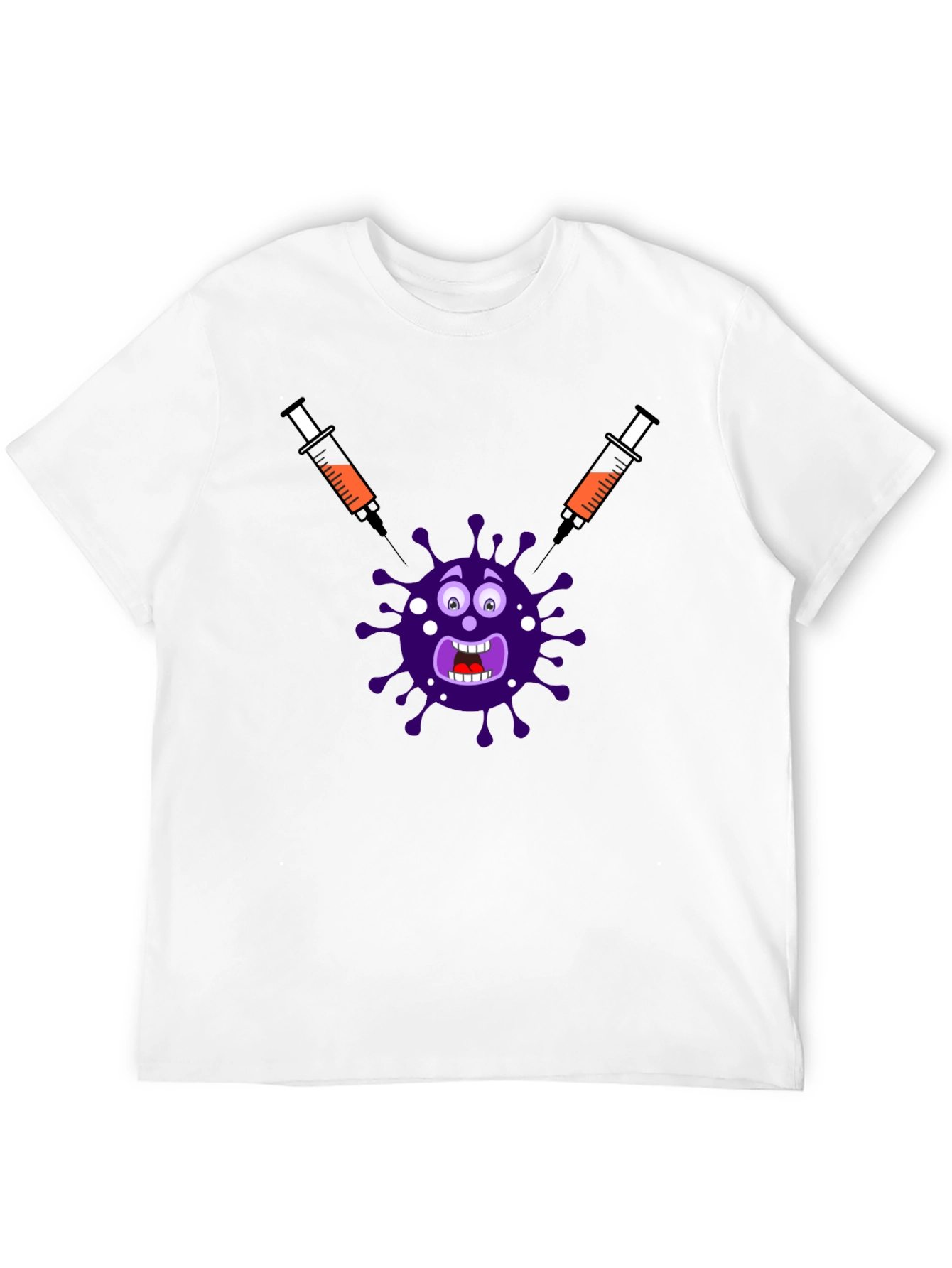 Black Funny Vaccine T-Shirt view 12