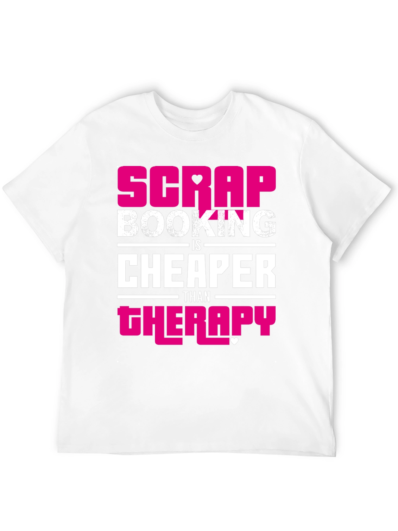 Black Scrapbooking Therapy Funny Graphic T-Shirt view 12