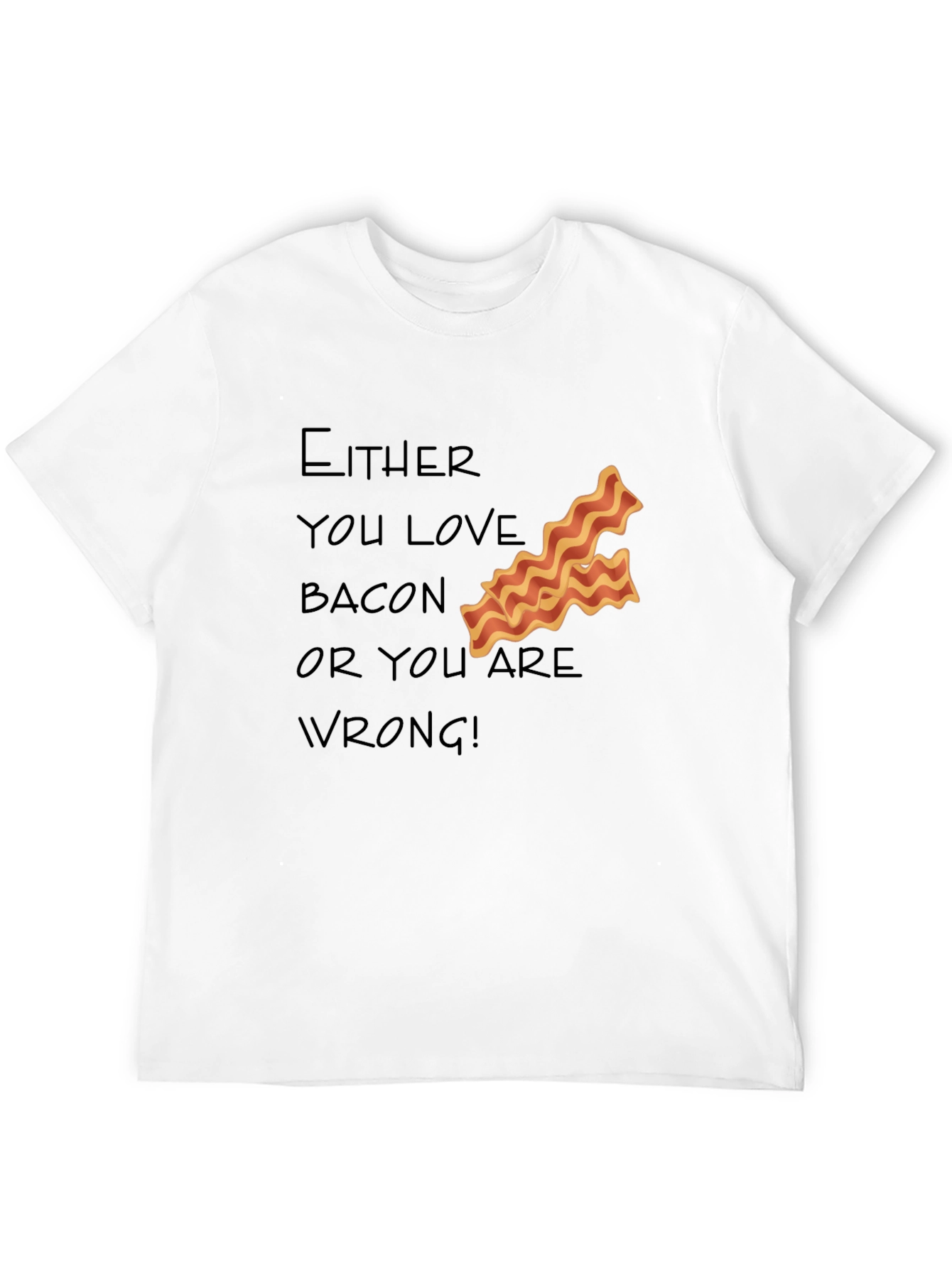 Black Bacon Lover T-Shirt - Funny Foodie Tee view 12