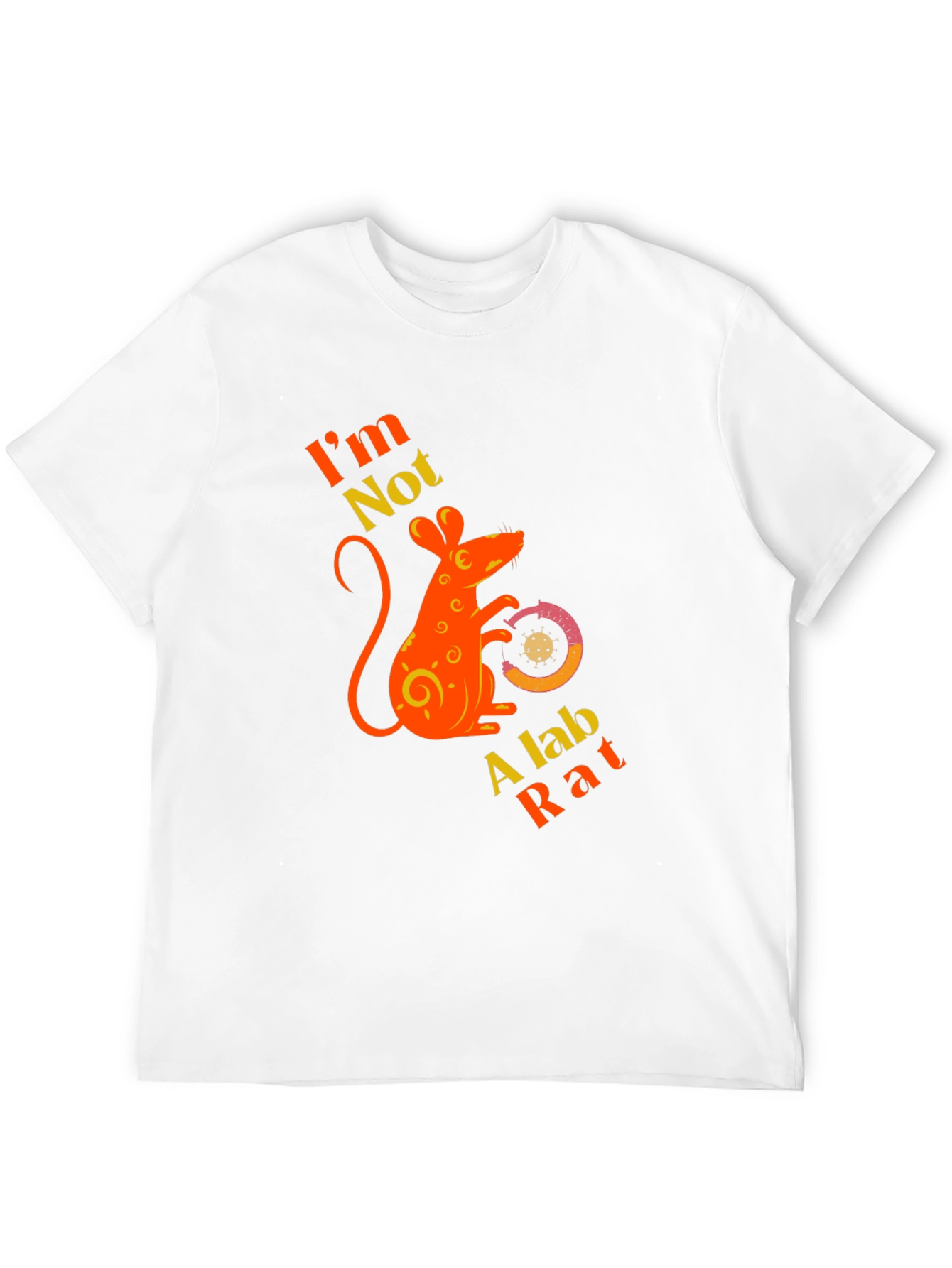 Black I'm Not A Lab Rat Graphic T-Shirt view 12