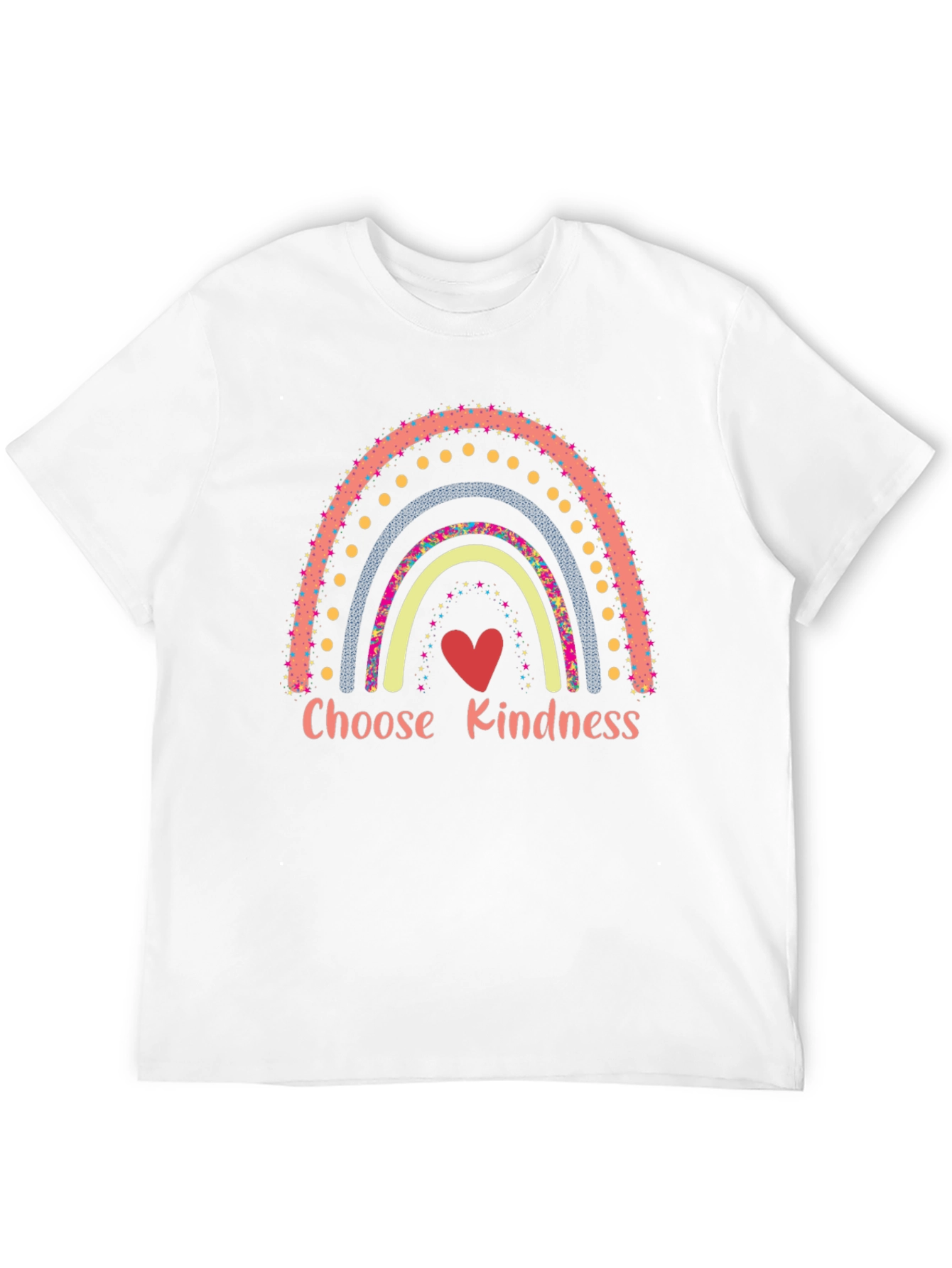 Black Choose Kindness Rainbow T-Shirt view 12