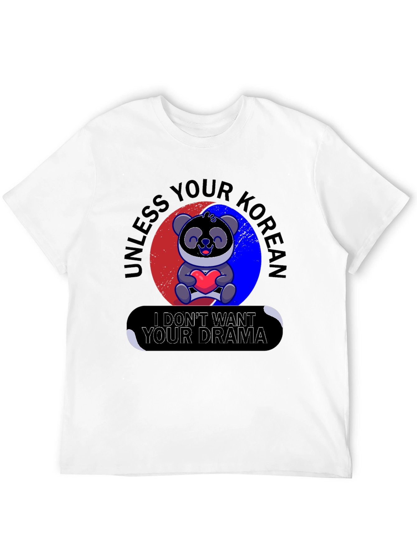 Black Unless Your Korean T-Shirt view 12