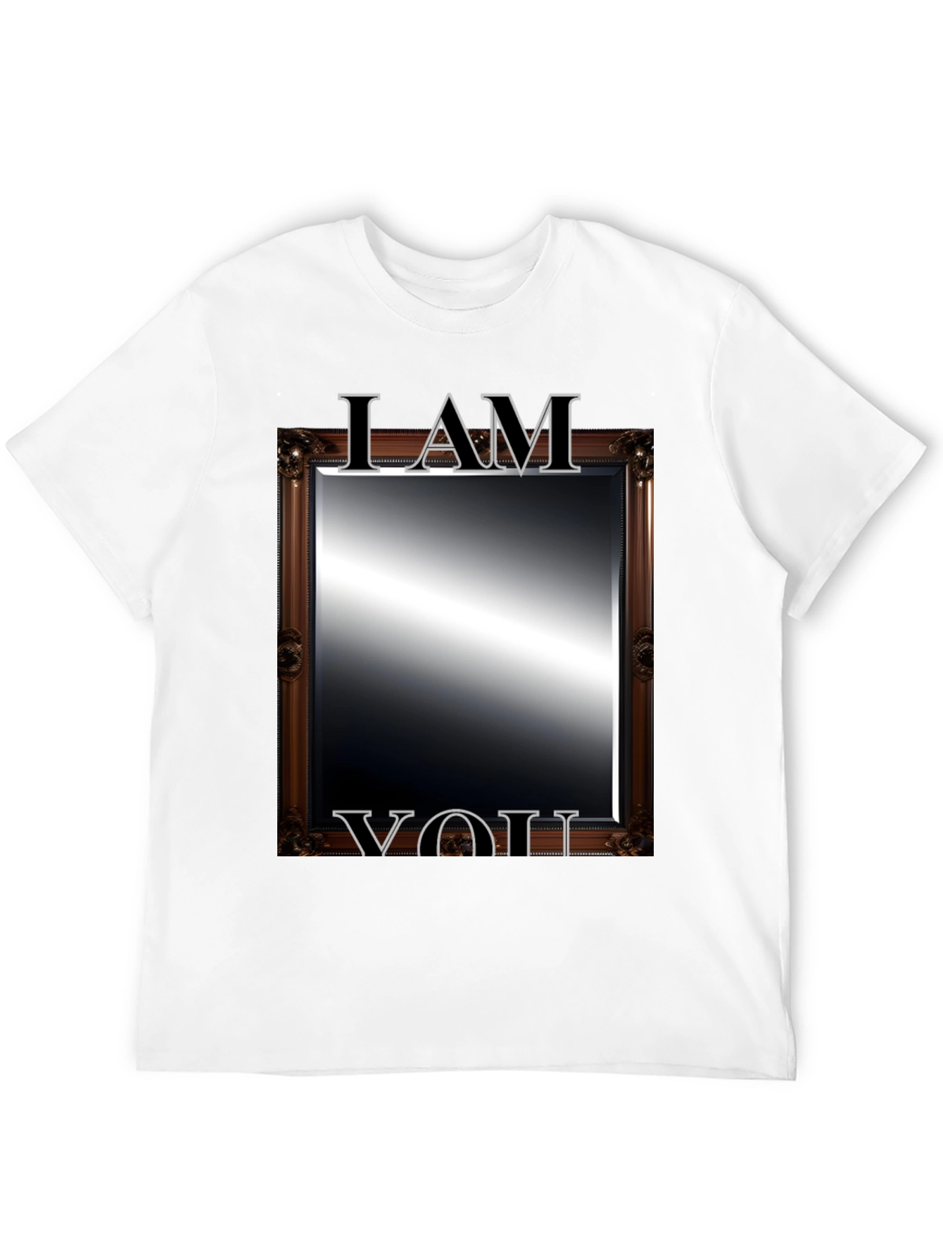 Black I AM YOU Mirror T-Shirt view 12