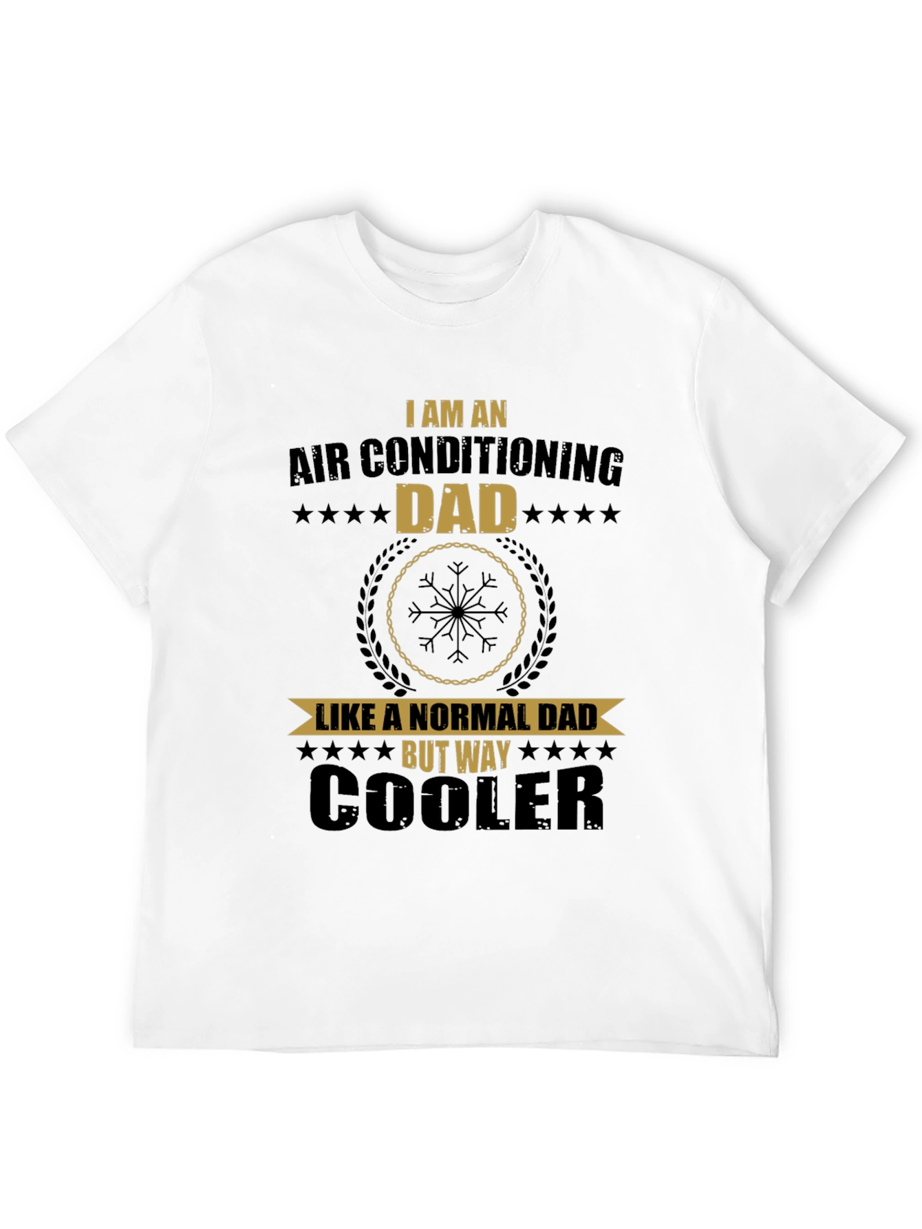 Black Air Conditioning Dad T-Shirt - Funny Father's Day Gift view 12