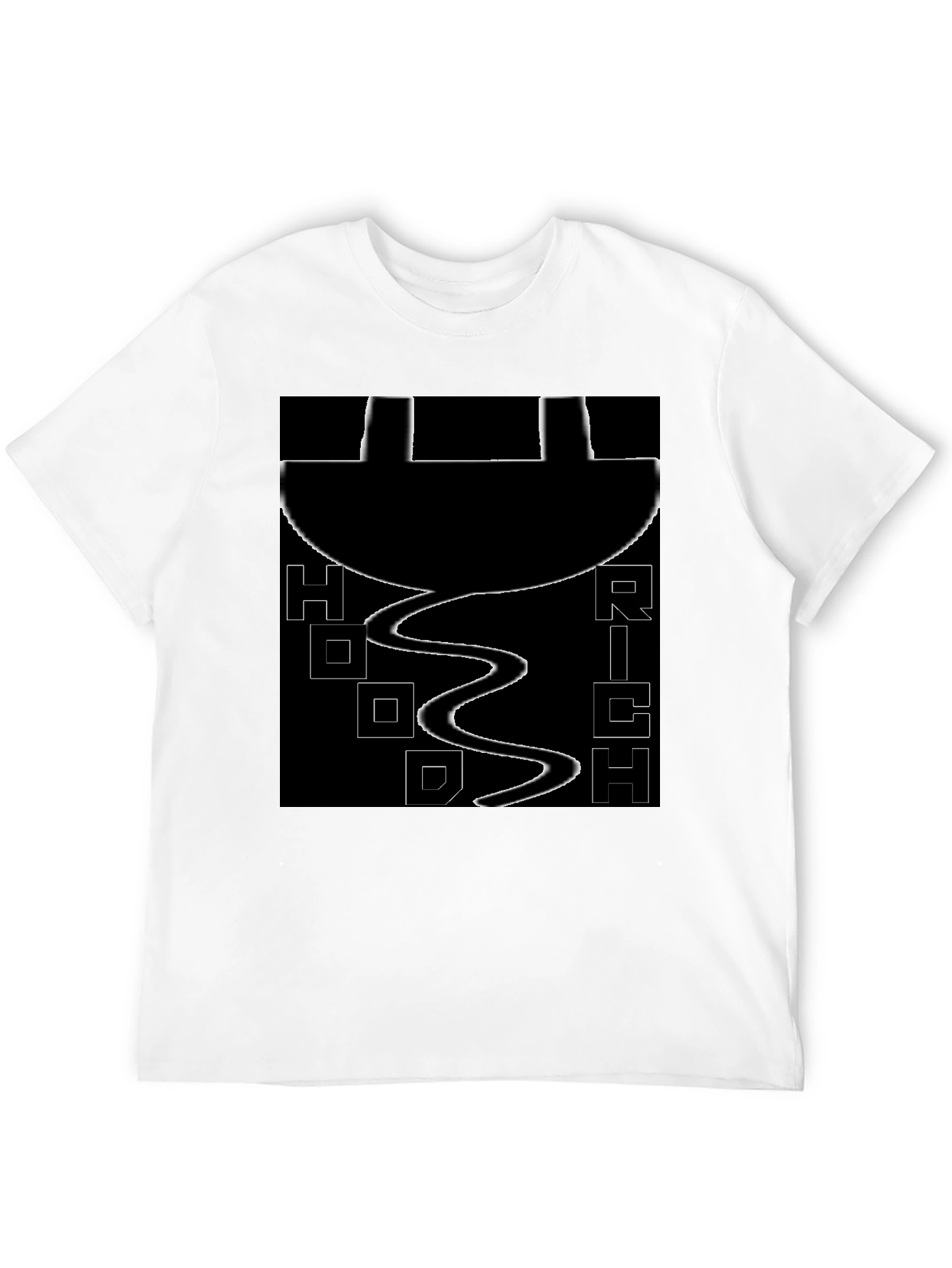 Black Hood Rich Graphic Tee - Black Cotton view 12