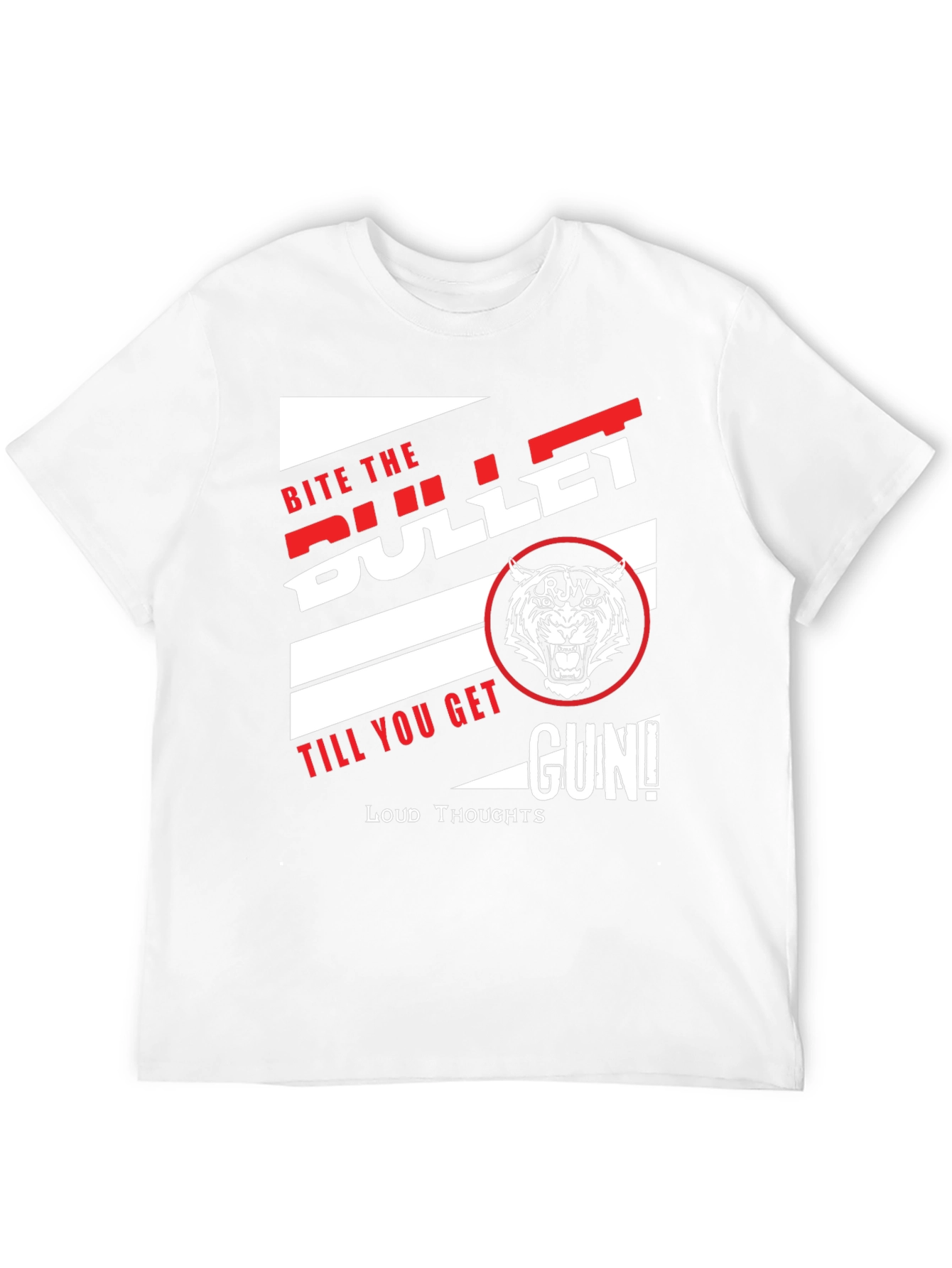 Black Bite the Bullet Graphic Print T-Shirt view 12