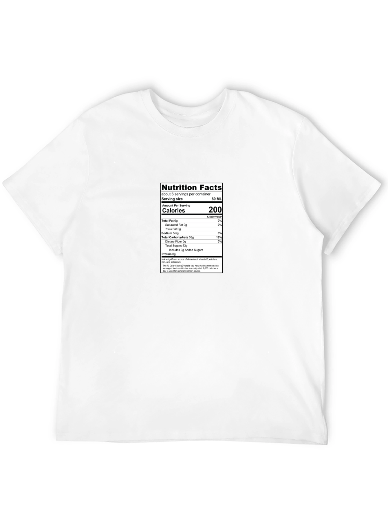 Black Nutrition Facts Black T-Shirt view 12