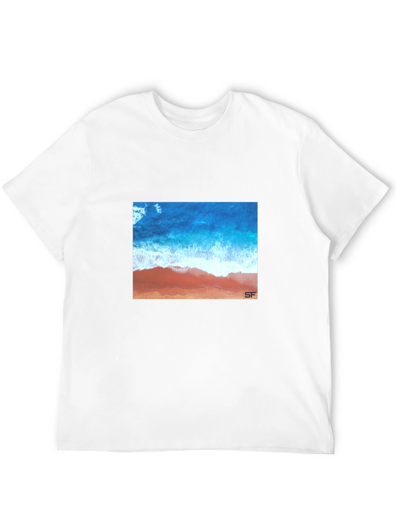 Black Ocean View Graphic Tee - Stylish Black T-Shirt view 12