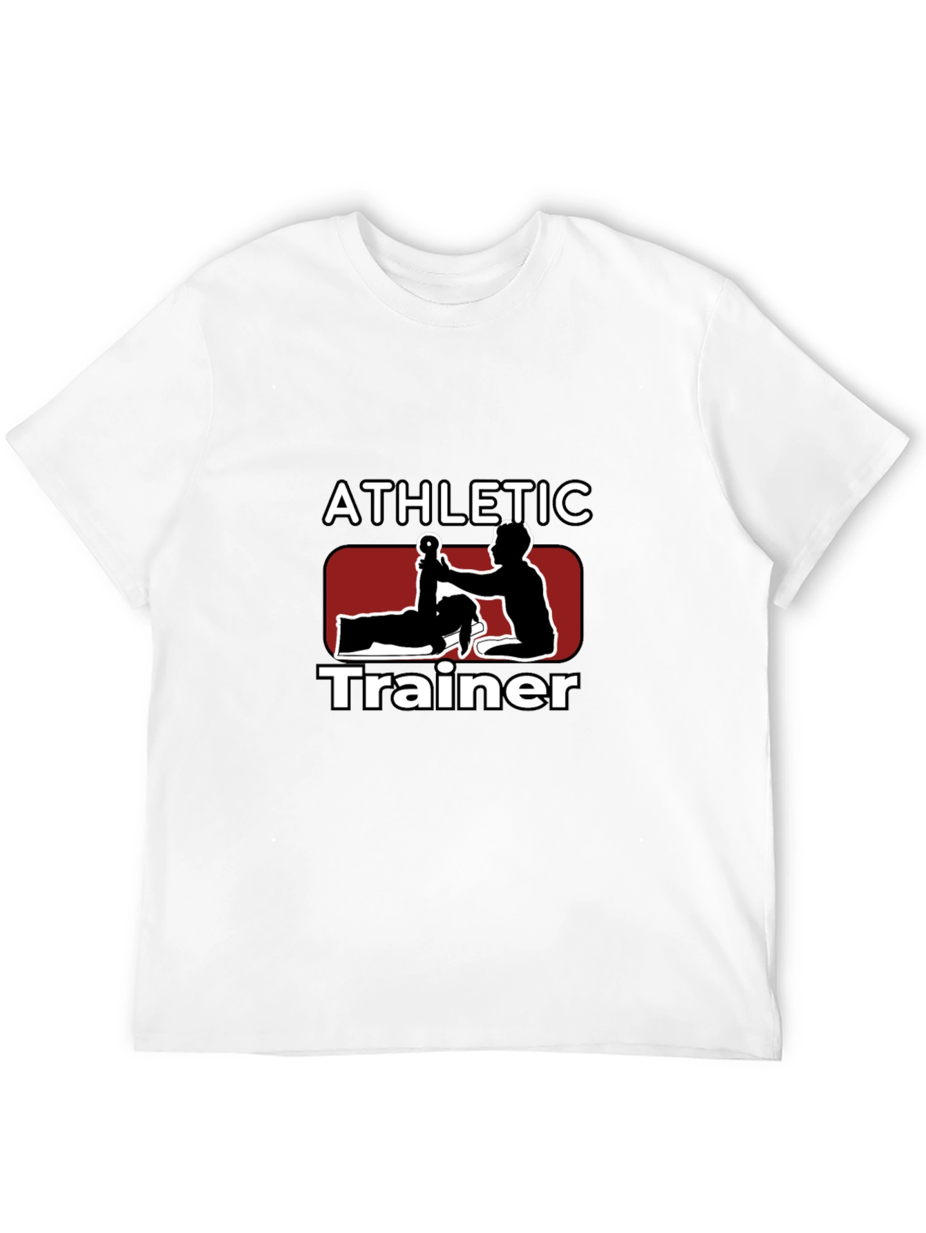 Black Athletic Trainer Graphic Tee - Sports Medicine Apparel view 12
