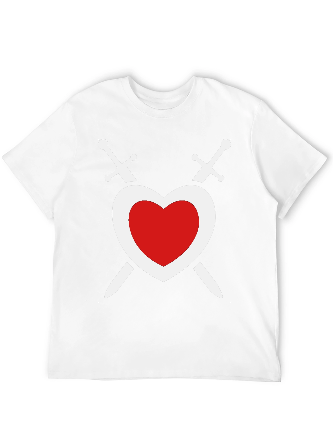 Black Heart & Swords Graphic Tee - Black T-Shirt view 12