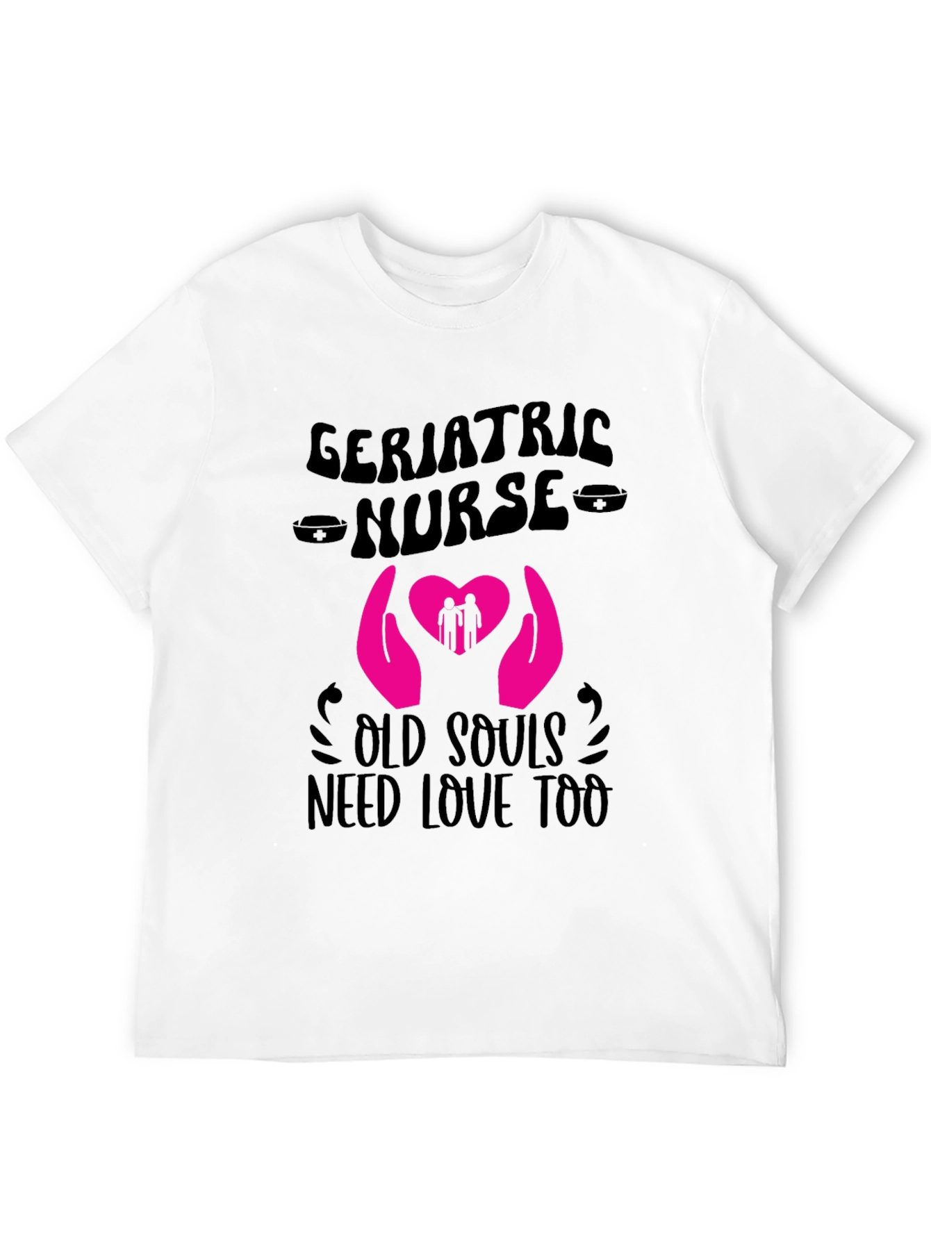 Black Geriatric Nurse Old Souls T-Shirt view 12