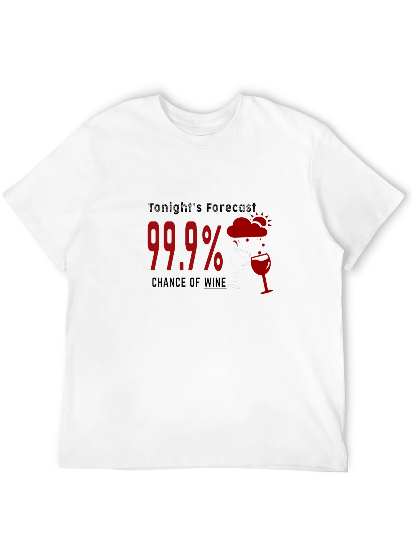Black Wine Forecast Black T-Shirt view 12