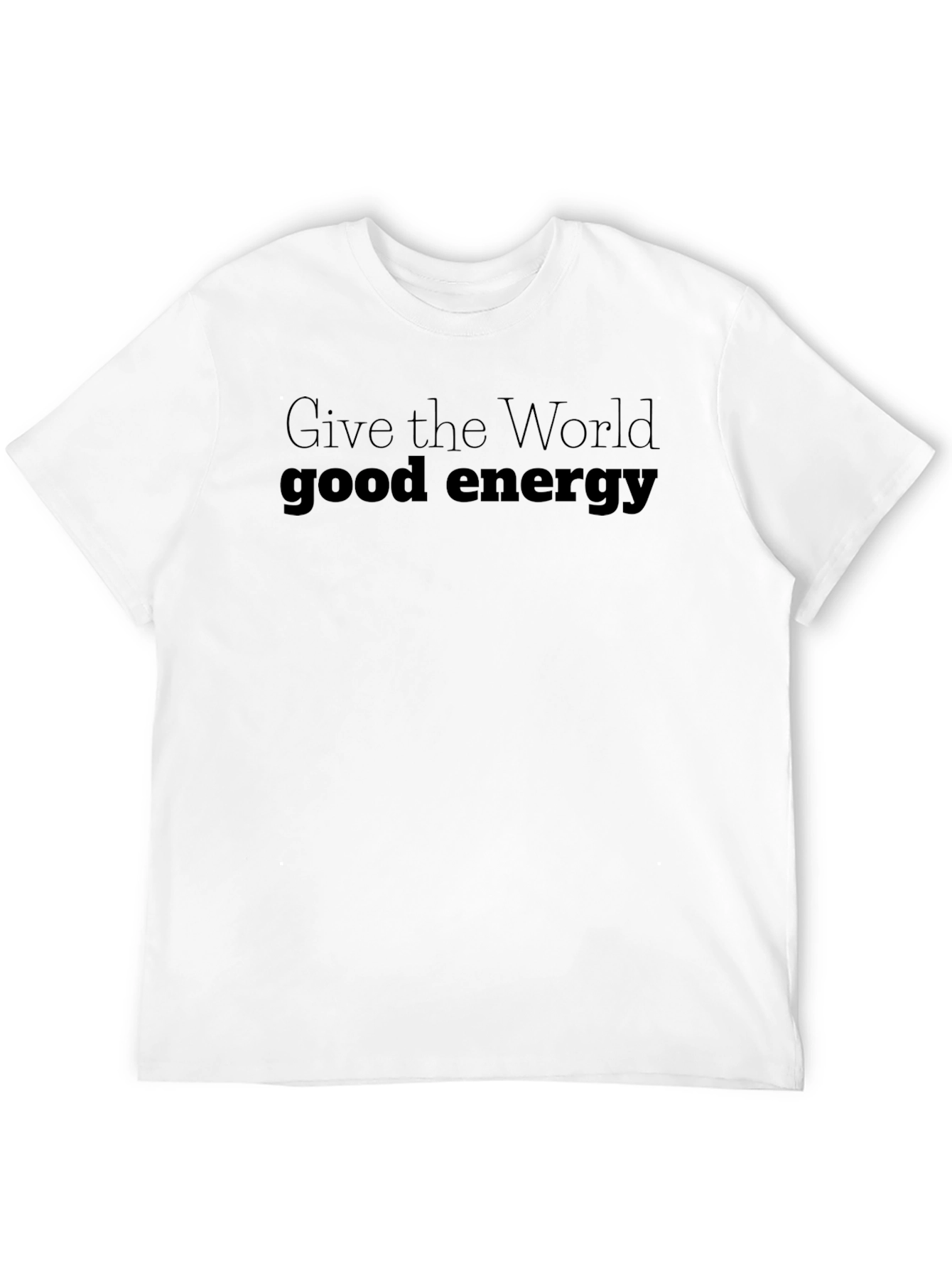 Black Good Energy Black T-Shirt view 12
