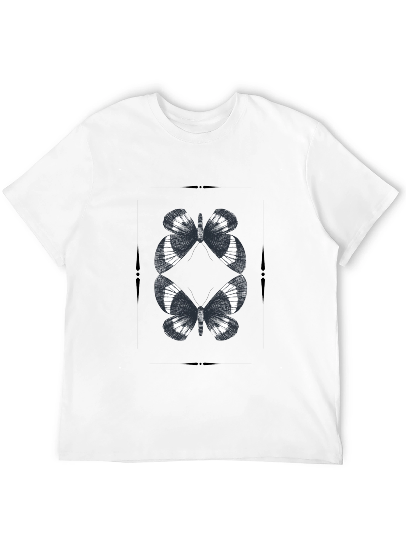 Black Butterfly Graphic Black T-Shirt view 12