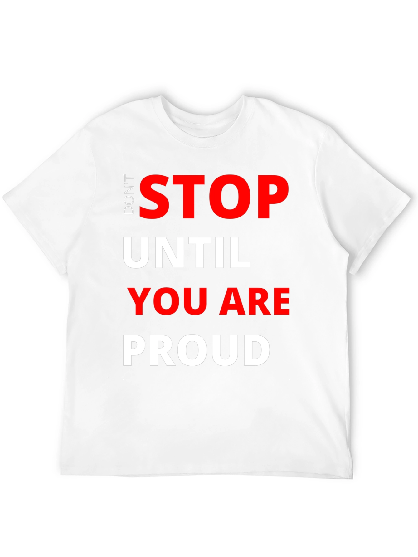 Black Don't Stop T-Shirt - Motivational Graphic Tee view 12