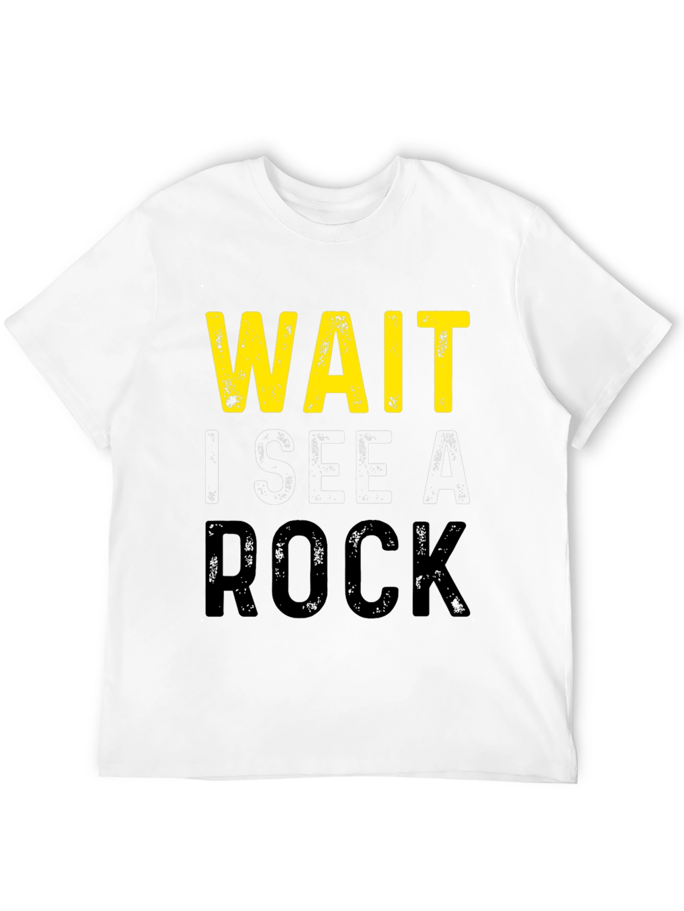 Black Wait I See A Rock Funny Geology T-Shirt view 12