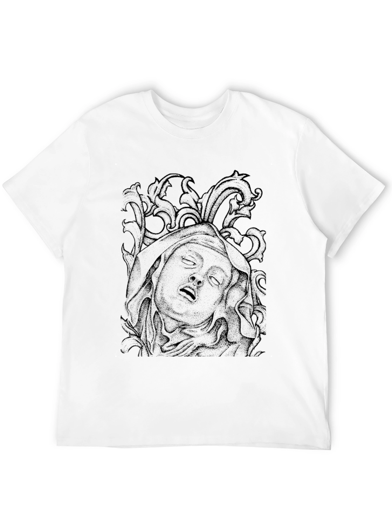 Black Dark Art Graphic Tee view 12