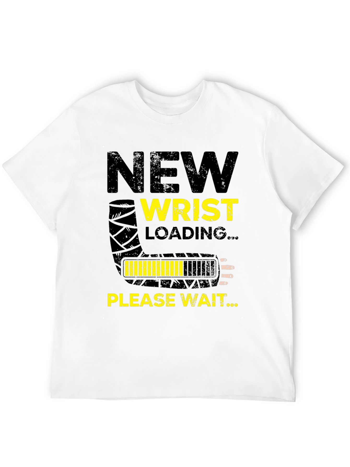 Black New Wrist Loading Funny Graphic T-Shirt view 12