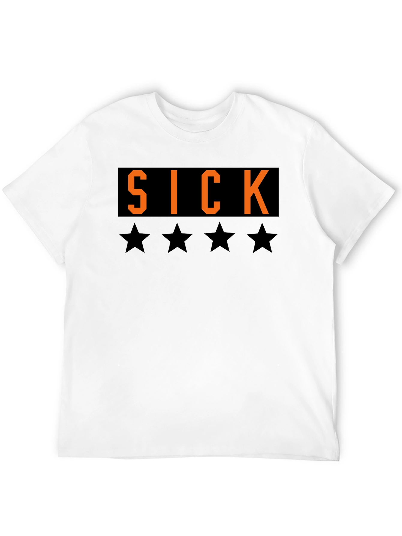 Black SICK T-Shirt - Black Tee with Bold Graphic view 12