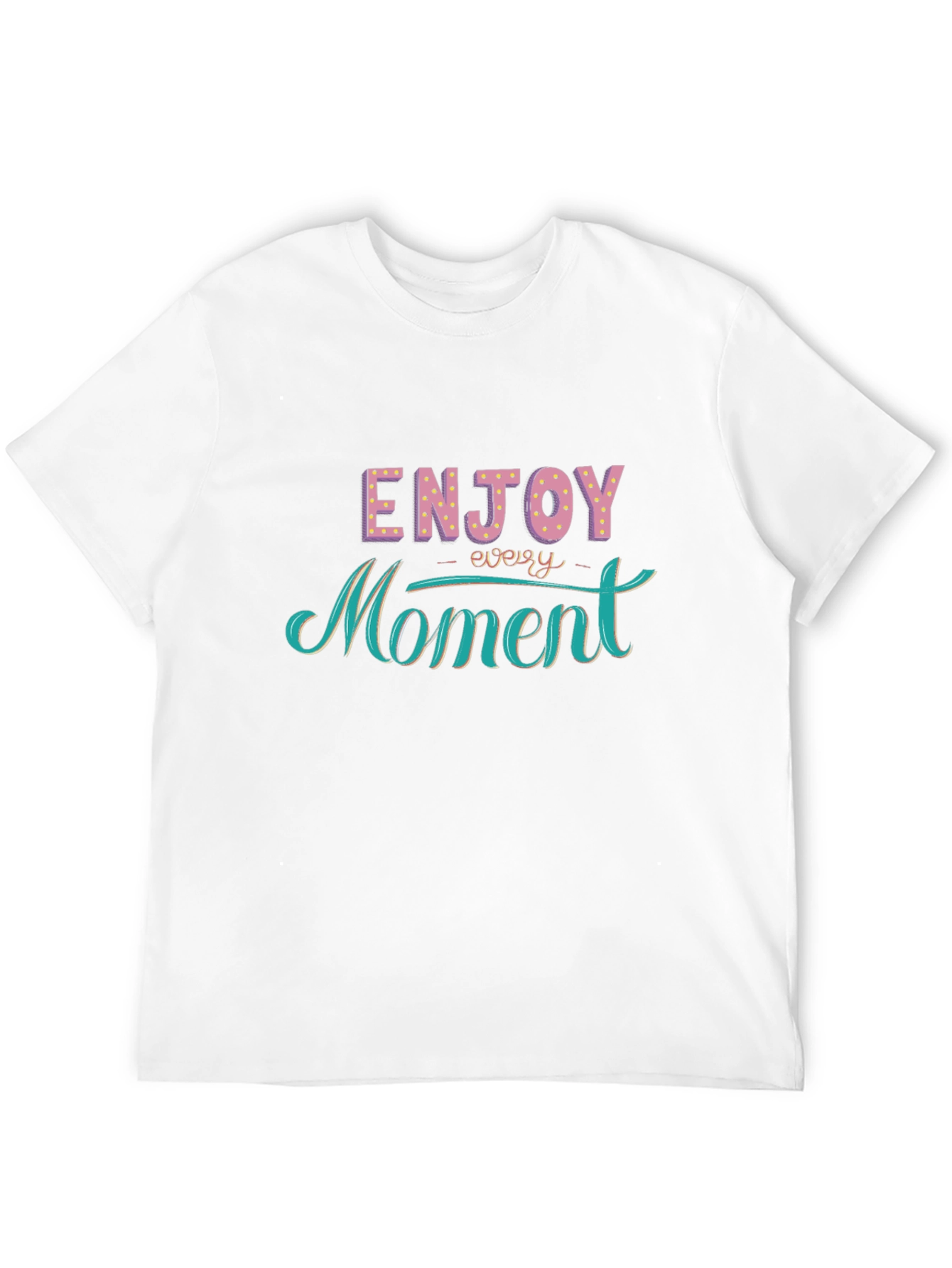 Black Enjoy Every Moment Black Graphic Tee view 12
