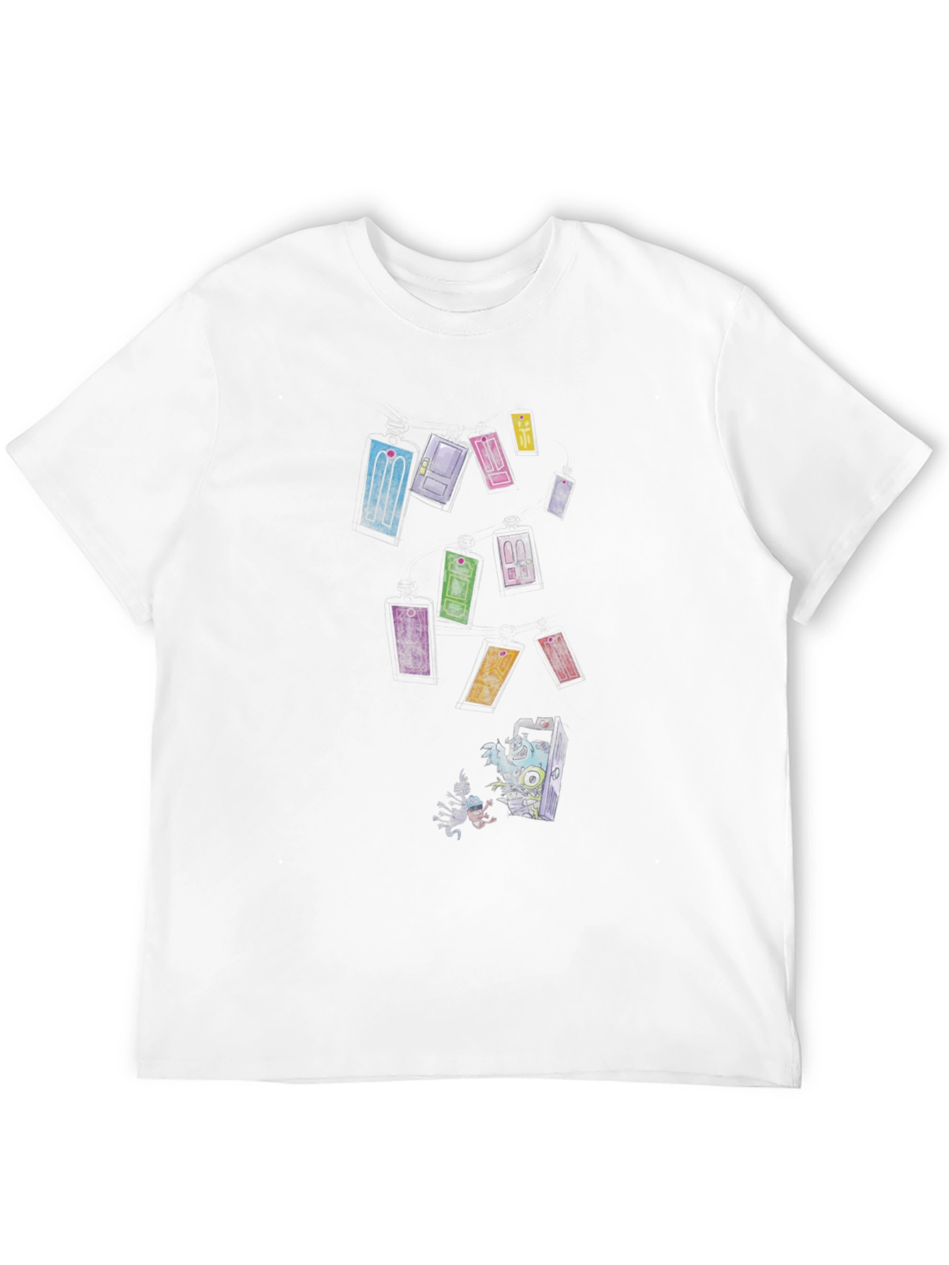 Black Doors T-Shirt - Men's Black Graphic Tee view 12