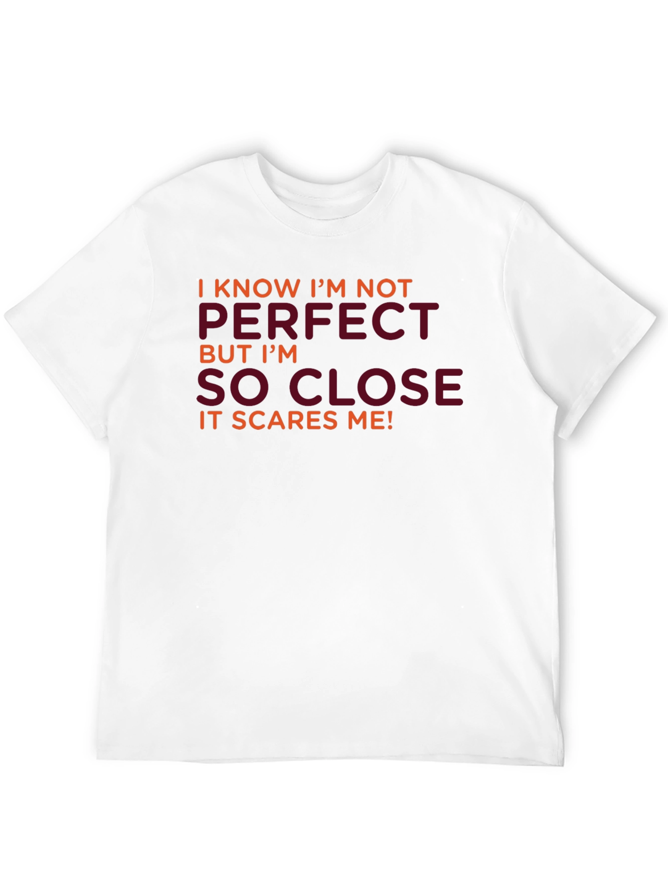 Black Funny Sarcastic T-Shirt - Close to Perfect view 12