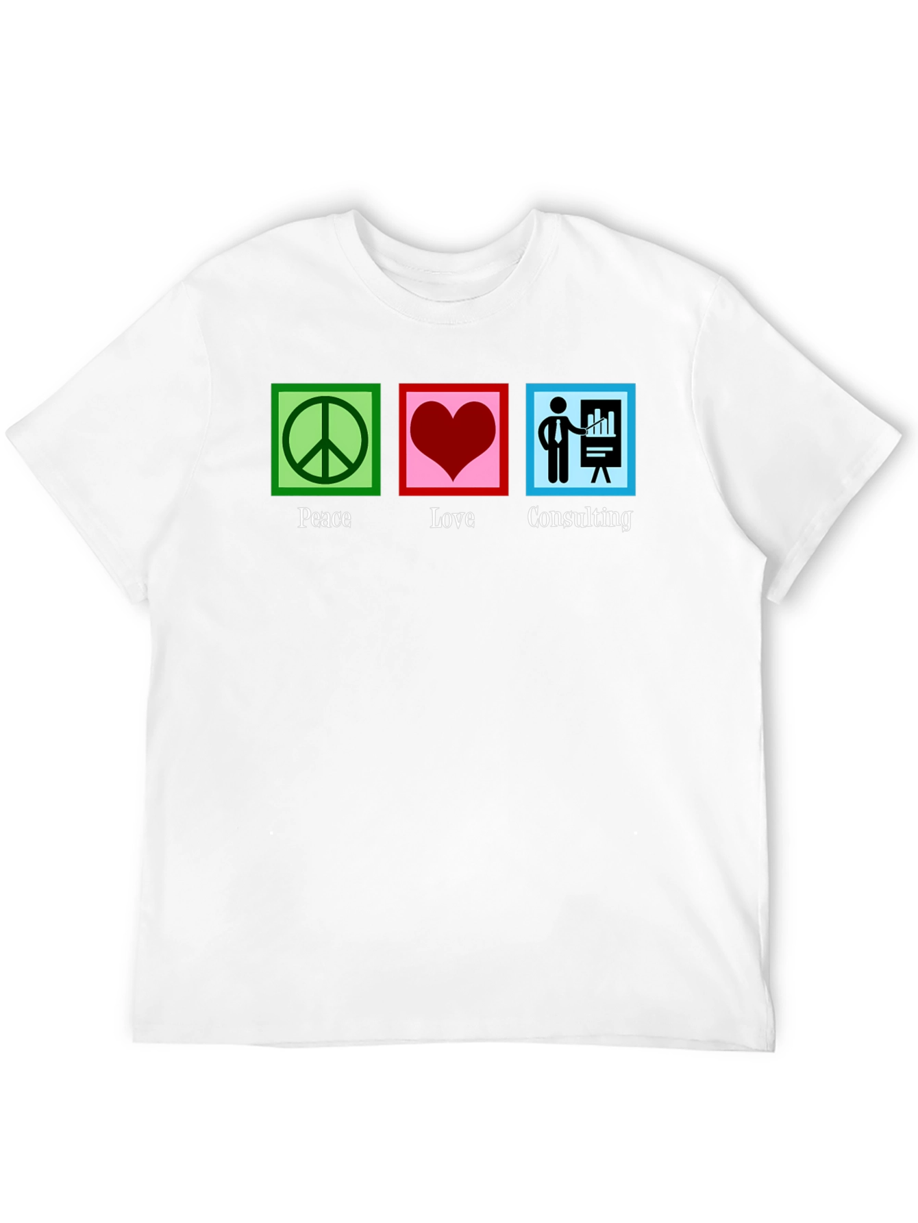 Black Peace Love Consulting Graphic T-Shirt view 12