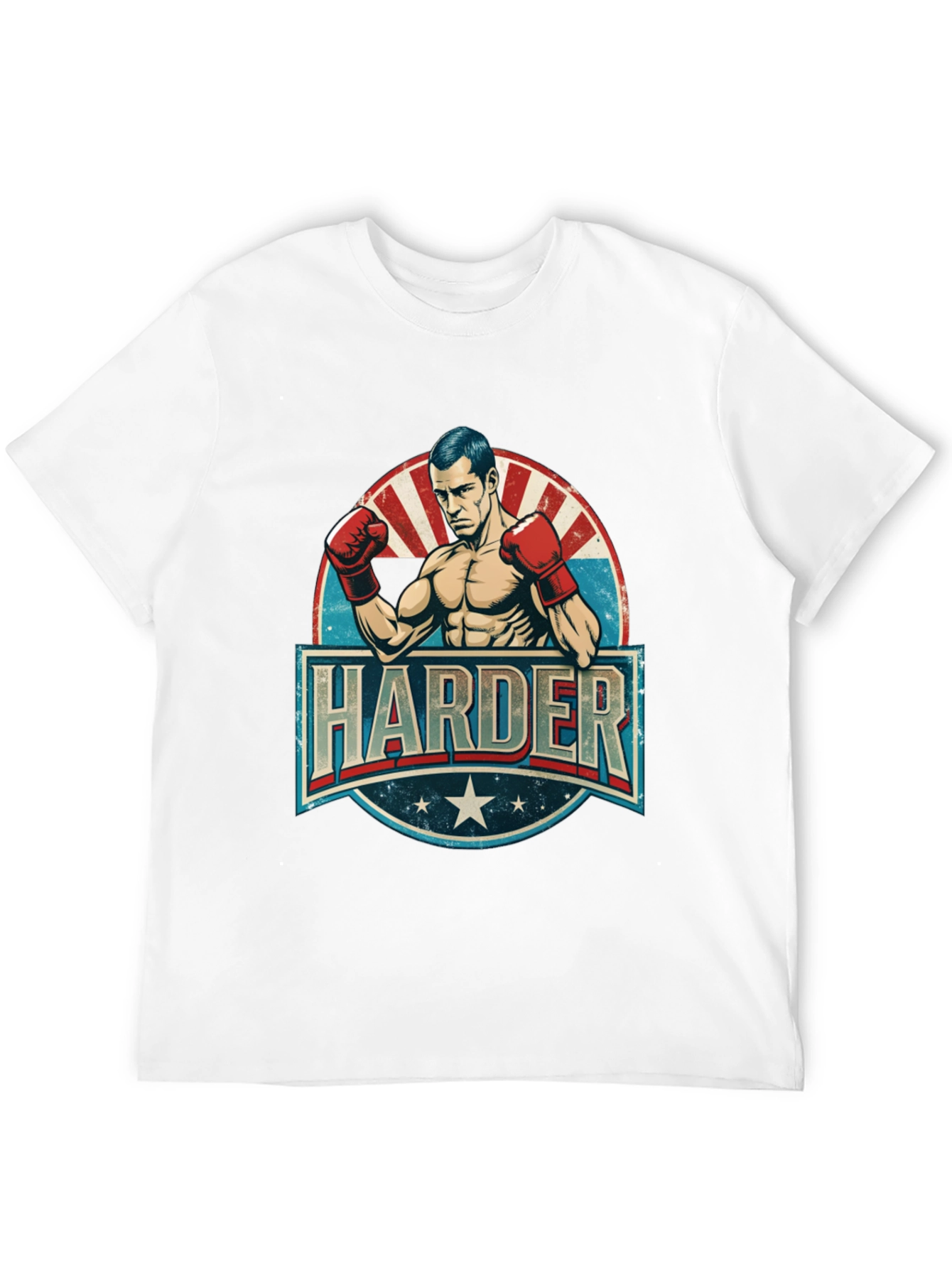 Black Harder Boxer Graphic T-Shirt view 12