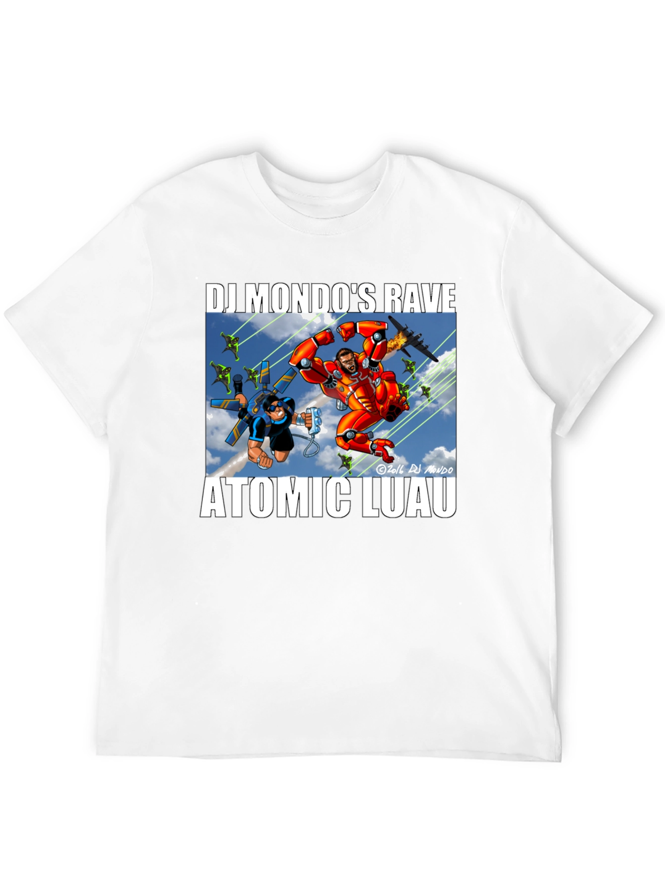 DJ Mondo's Rave Atomic Luau Graphic Tee - 12