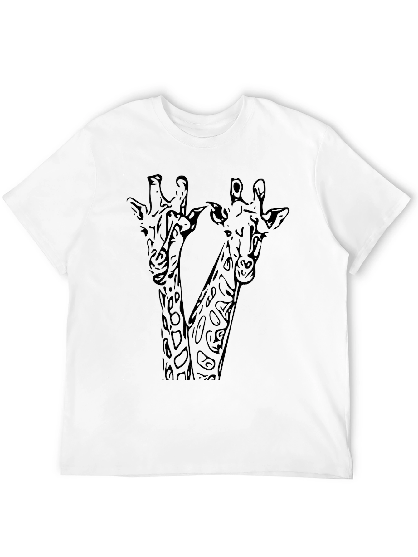 Black Giraffe Graphic Tee - Stylish Black T-Shirt view 12