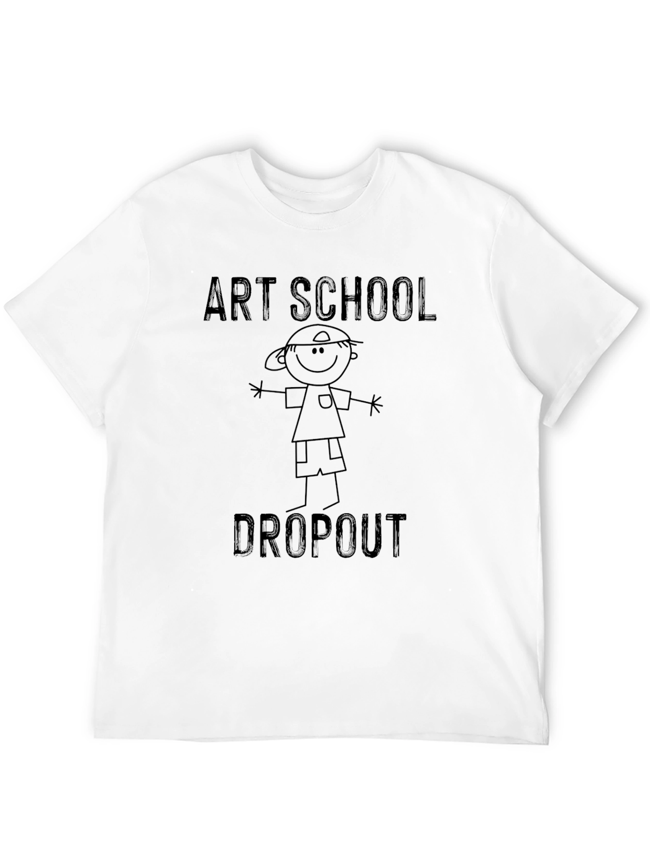 Black Art School Dropout T-Shirt - Unisex Graphic Tee view 12