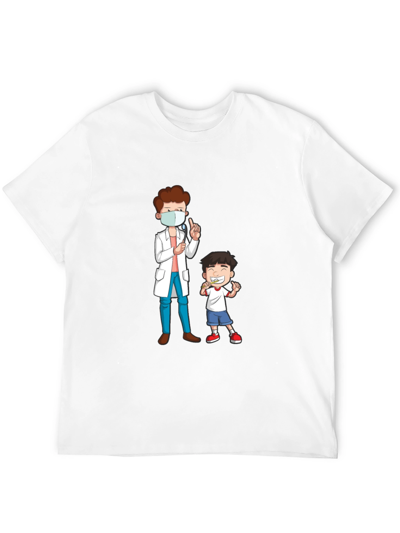 Black Dentist Visit Graphic Tee - Black Cotton T-Shirt view 12