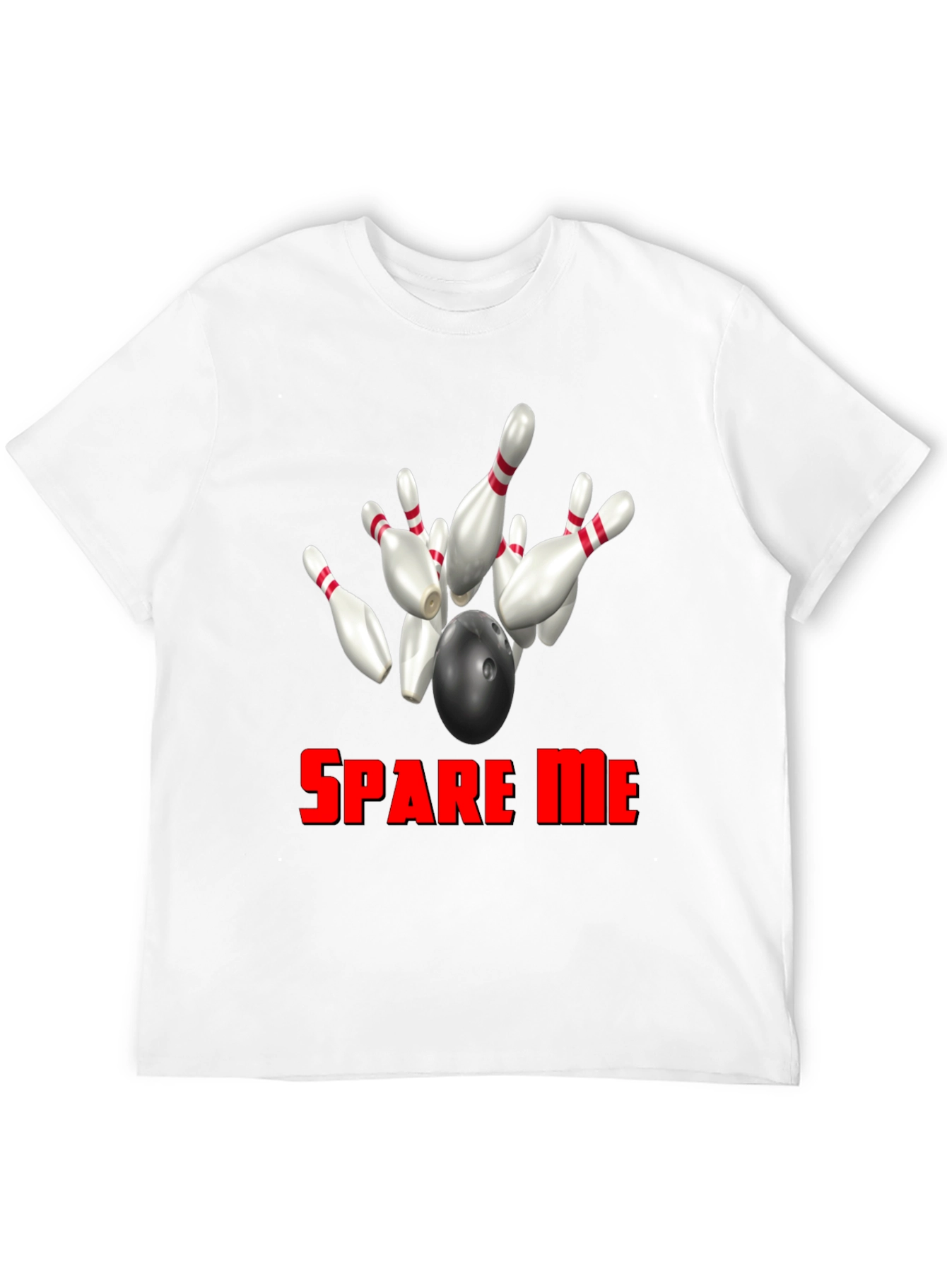 Black Spare Me Bowling T-Shirt view 12