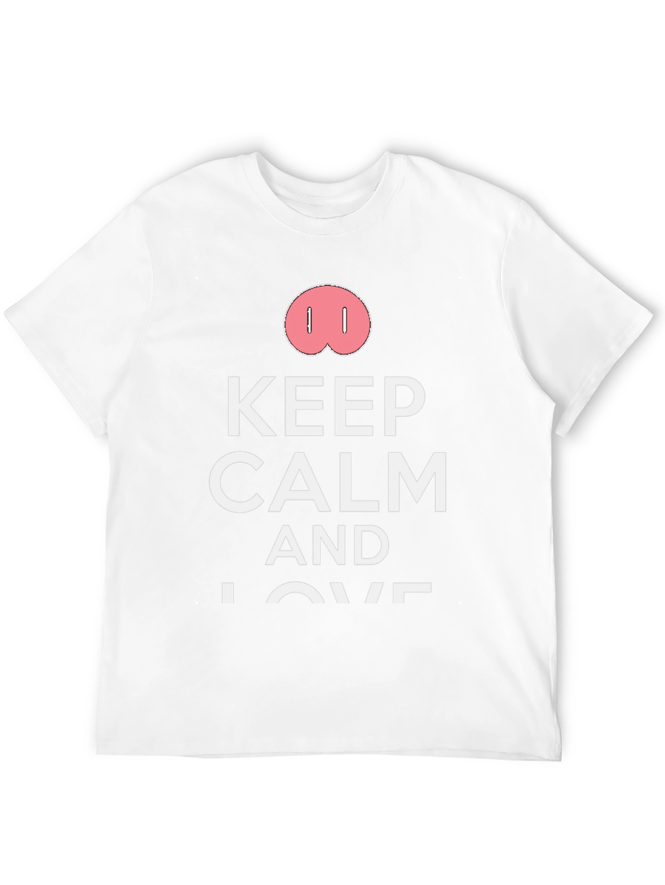 Black Keep Calm Pig Snout Black T-Shirt view 12