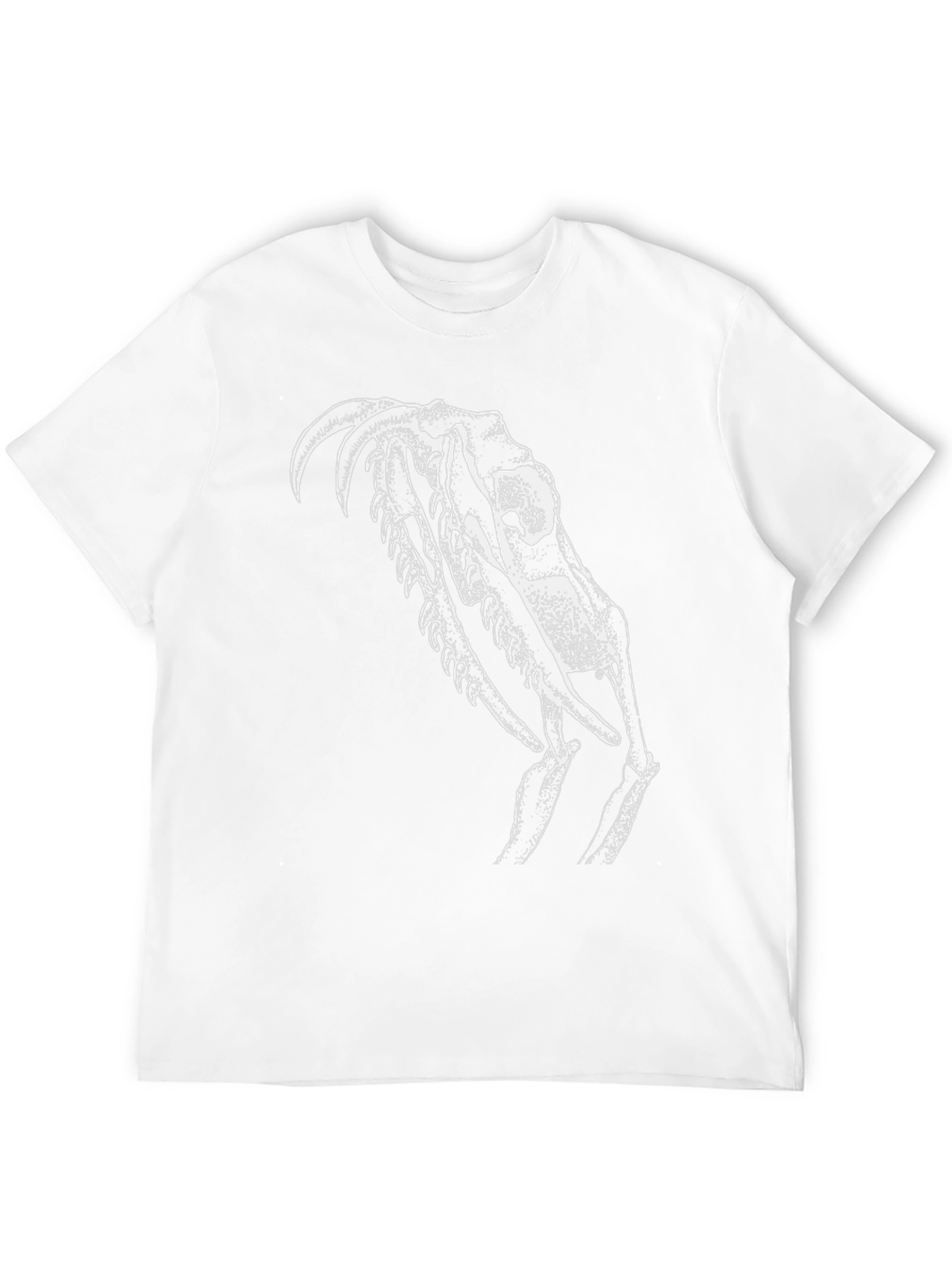 Black Black T-Shirt with White Skull Graphic view 12